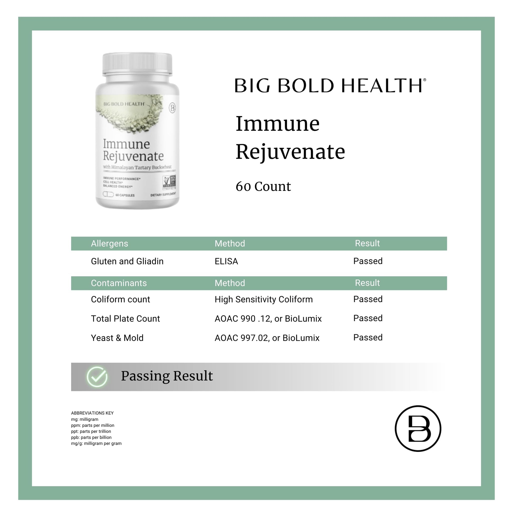 BIG BOLD HEALTH HTB Immune Rejuvenate - Polyphenols Supplement for Immune Support with Himalayan Tartary Buckwheat - Gluten Free, Dairy Free, Non-GMO Formula - 60 Vegetarian Capsules BIG BOLD HEALTH Au supplements