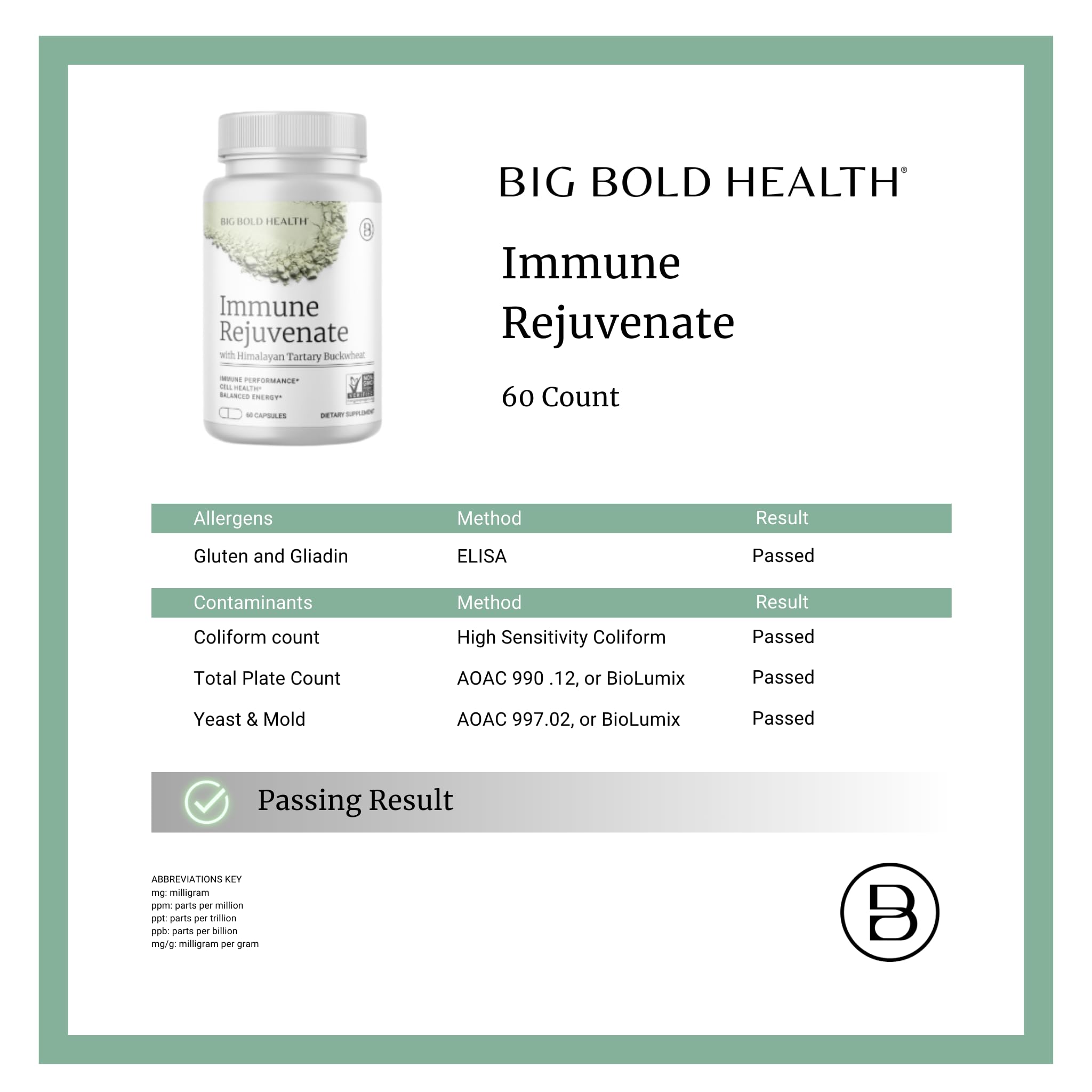 BIG BOLD HEALTH HTB Immune Rejuvenate - Polyphenols Supplement for Immune Support with Himalayan Tartary Buckwheat - Gluten Free, Dairy Free, Non-GMO Formula - 60 Vegetarian Capsules BIG BOLD HEALTH Au supplements