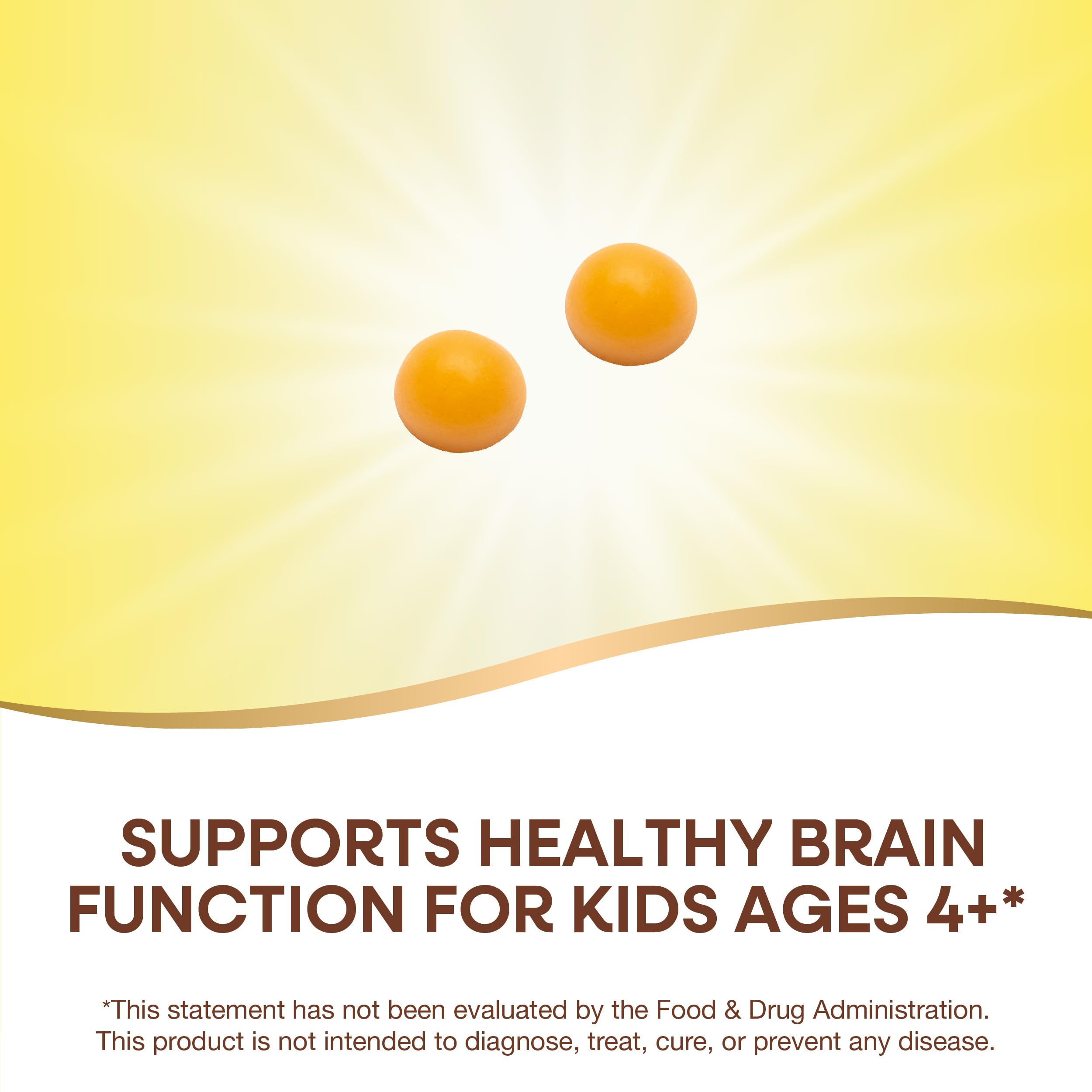 Nature's Way Kids Brain Supplement Gummies, Supports Healthy Brain Function*, Lemonade Flavored, 60 Gummies Nature's Way Au supplements