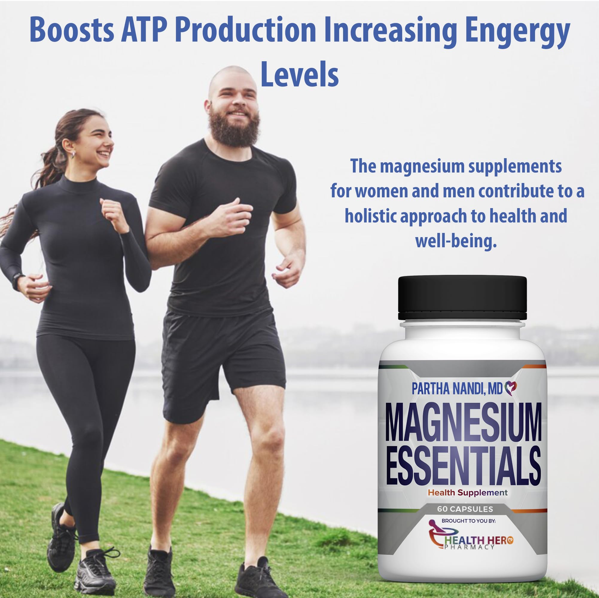 Triple Magnesium Citrate, Malate & Glycinate Complex Supplement – Supports Sleep, Stress, Muscle, Nerve & Heart Health – Advanced High-Absorption Formula – 235mg – 60 Capsules Partha Nandi, MD Au supplements