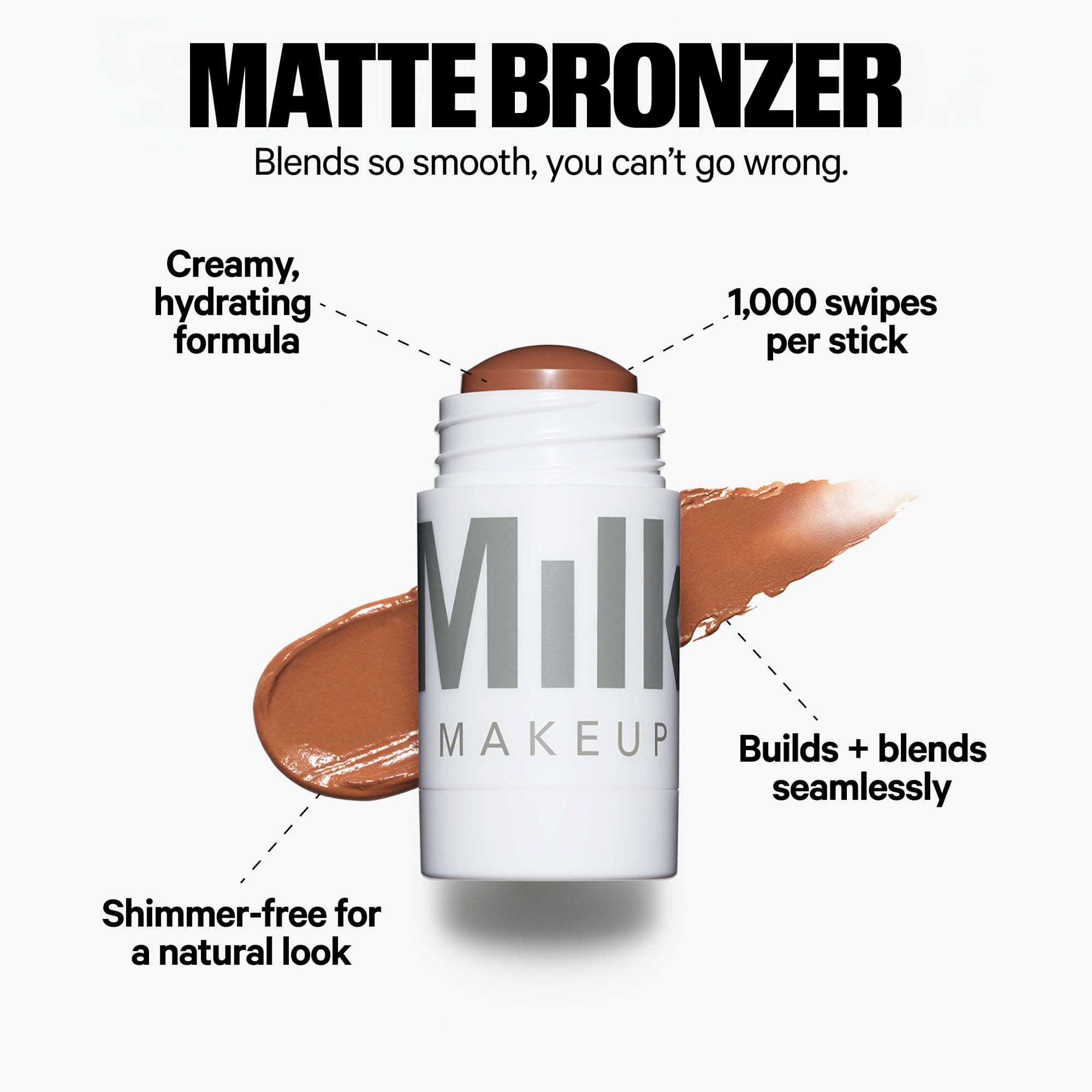 Milk Makeup Bronzer, Blush + Highlighter Set – Bronzer in Baked .19oz, Multi-Use Cream Blush + Lip Color in Werk (Dusty Rose) .21oz and Highlighter Stick in Lit (Champagne) .21oz – Hydrating Formulas Milk Makeup Au supplements