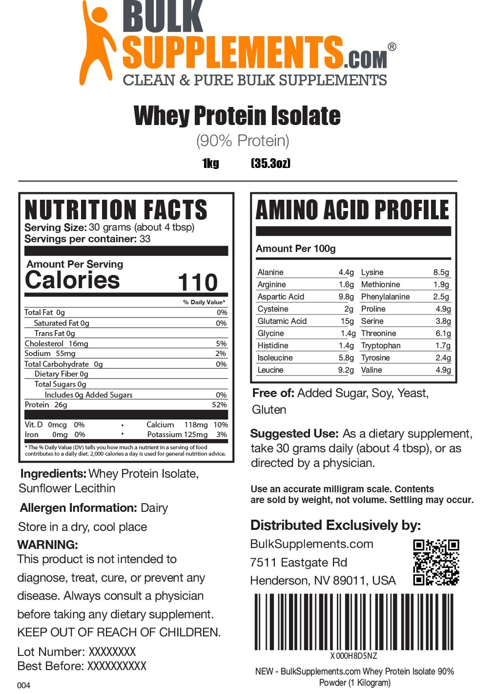 BulkSupplements.com Whey Protein Isolate Powder - Protein Supplement - Protein Powder BULKSUPPLEMENTS.COM Au supplements