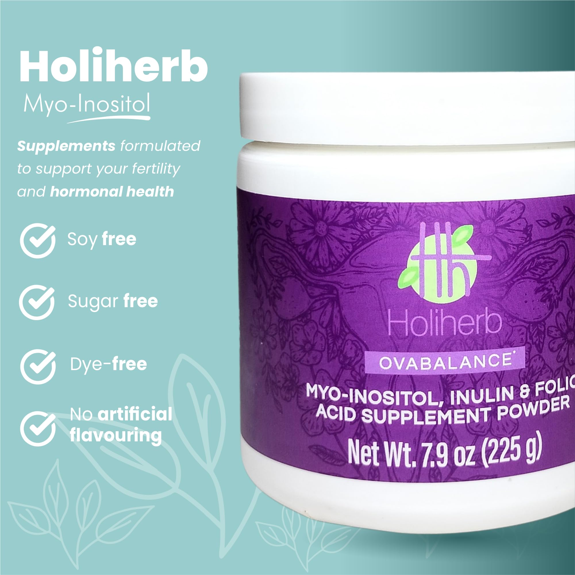 Holiherb 4g Myo Inositol + Folic Acid Holiherb Au supplements