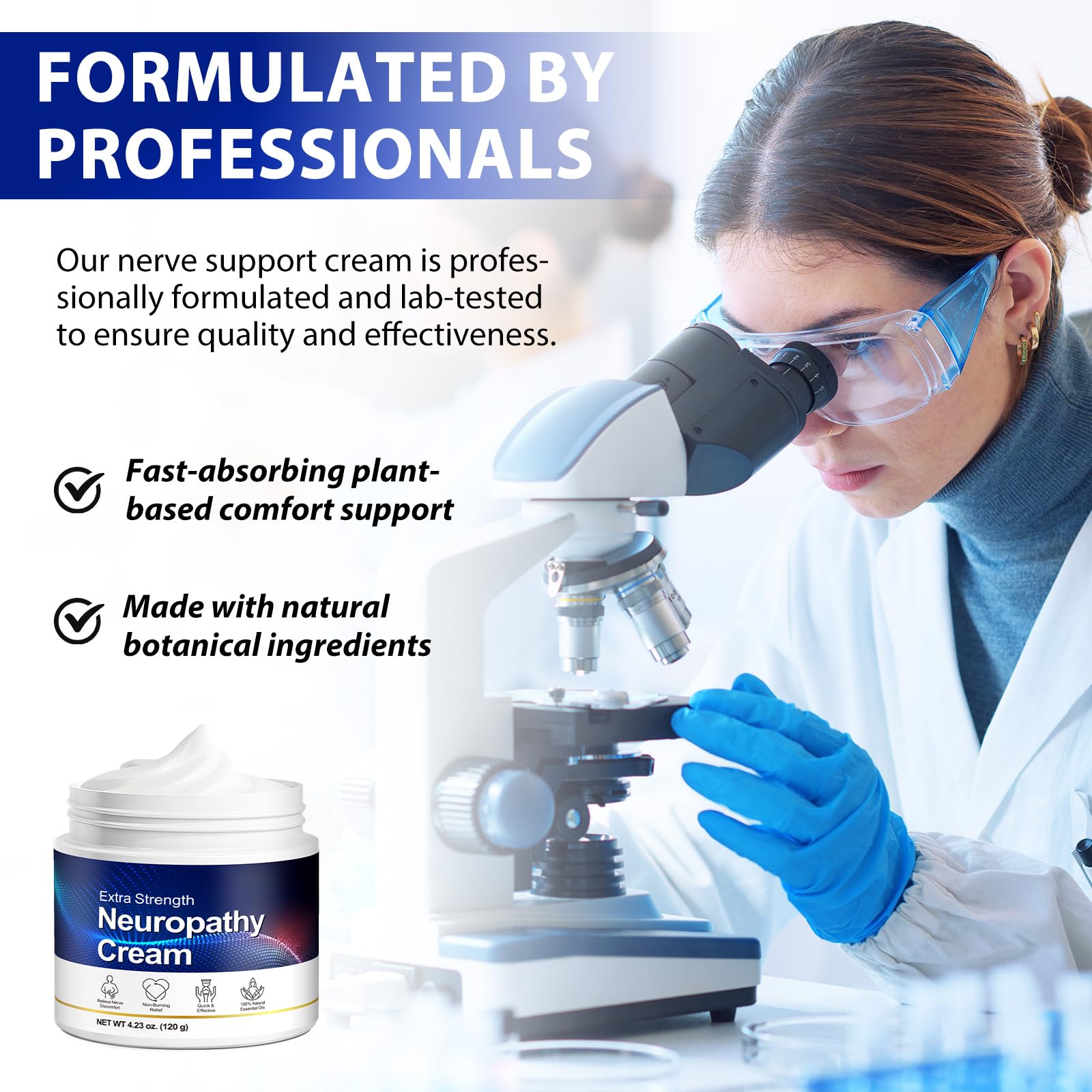Neuropathy Cream for Feet, Legs & Hands – Lightweight, Plant-Based Formula with Cooling Comfort, 120g CFXYHNOX Au supplements