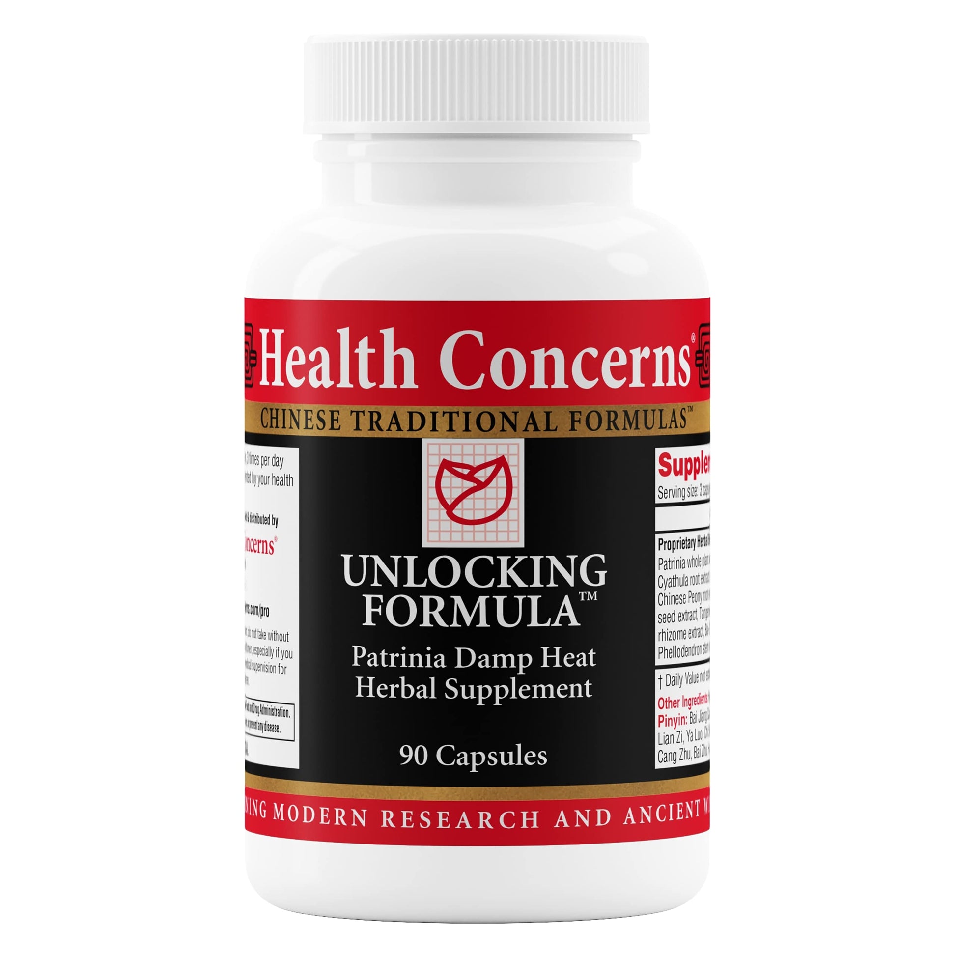 Health Concerns Unlocking Formula – Menstrual Discomfort & Qi Flow Support – Blood Circulation & Detox Herbal Supplement with Patrinia & Peony Root – Chinese Medicine Formula for Women – 90 Capsules Health Concerns Au supplements