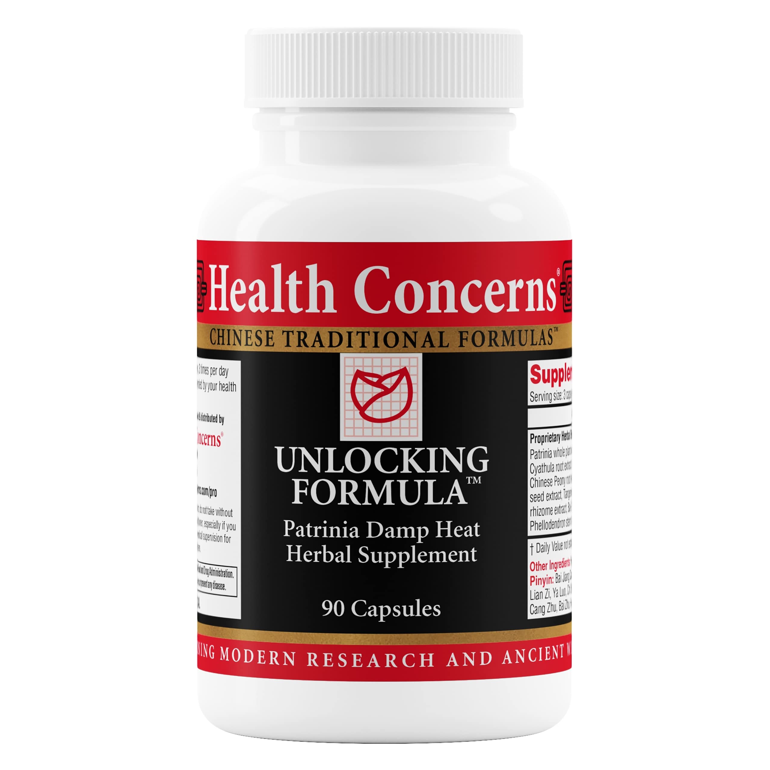 Health Concerns Unlocking Formula – Menstrual Discomfort & Qi Flow Support – Blood Circulation & Detox Herbal Supplement with Patrinia & Peony Root – Chinese Medicine Formula for Women – 90 Capsules Health Concerns Au supplements