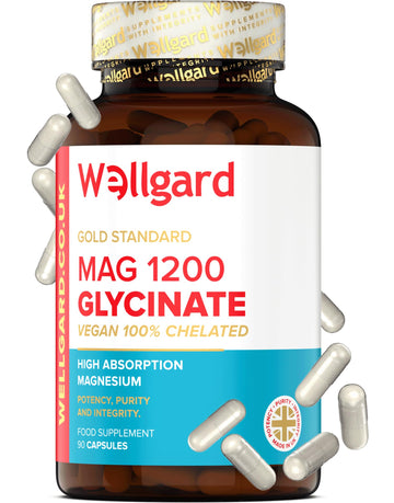 Wellgard Magnesium Glycinate, Mag 1200, High Strength Magnesium Bisglycinate Wellgard Au supplements