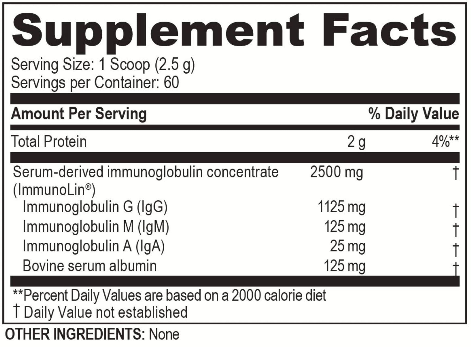 Brain Basics Ultra Pure IgG Supplement - Dairy-Free Supplement IgG-Immunolin Powder, Blended Vitamin & Mineral Supplements, 150g, 60 Servings Brain Bean Au supplements