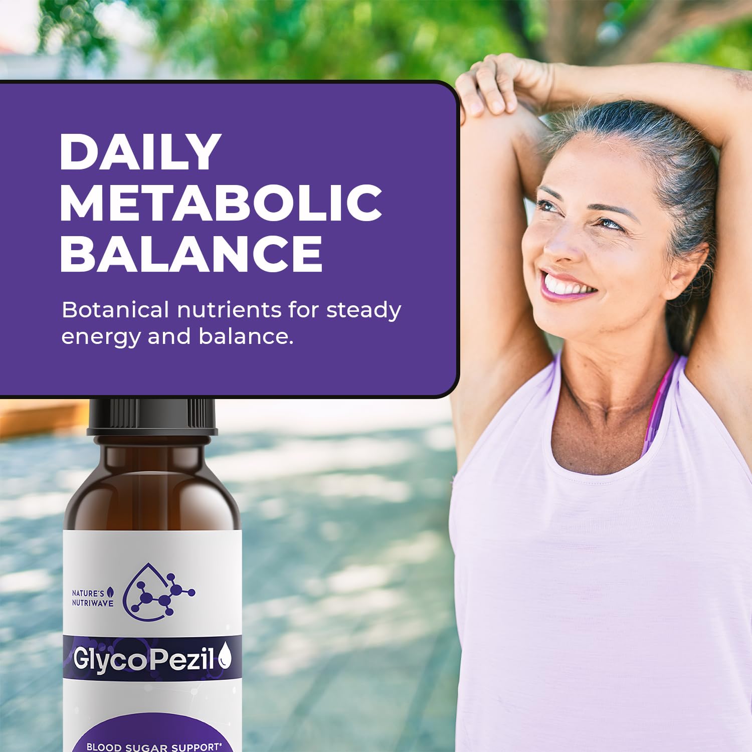 GlycoPezil – Daily Liquid Botanical Supplement with Chromium, Maca Root, Ginseng & Plant Extracts – Clean, Stimulant-Free Formula – GMP-Certifed, Non-GMO, Made in USA - 2 fl oz, 1 Month Supply Nature’s NutriWave Au supplements