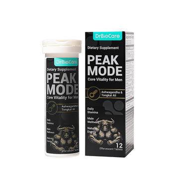 DrBioCare Peak Mode Core Vitality for Men 7-in-1 Effervescent Tablets | Tongkat Ali, Maca & L-Arginine，Ashwagandha, | Boost Stamina, Drive & Blood Flow for Good Performance | Berry Flavor 12 Tablets DrBioCare Au supplements