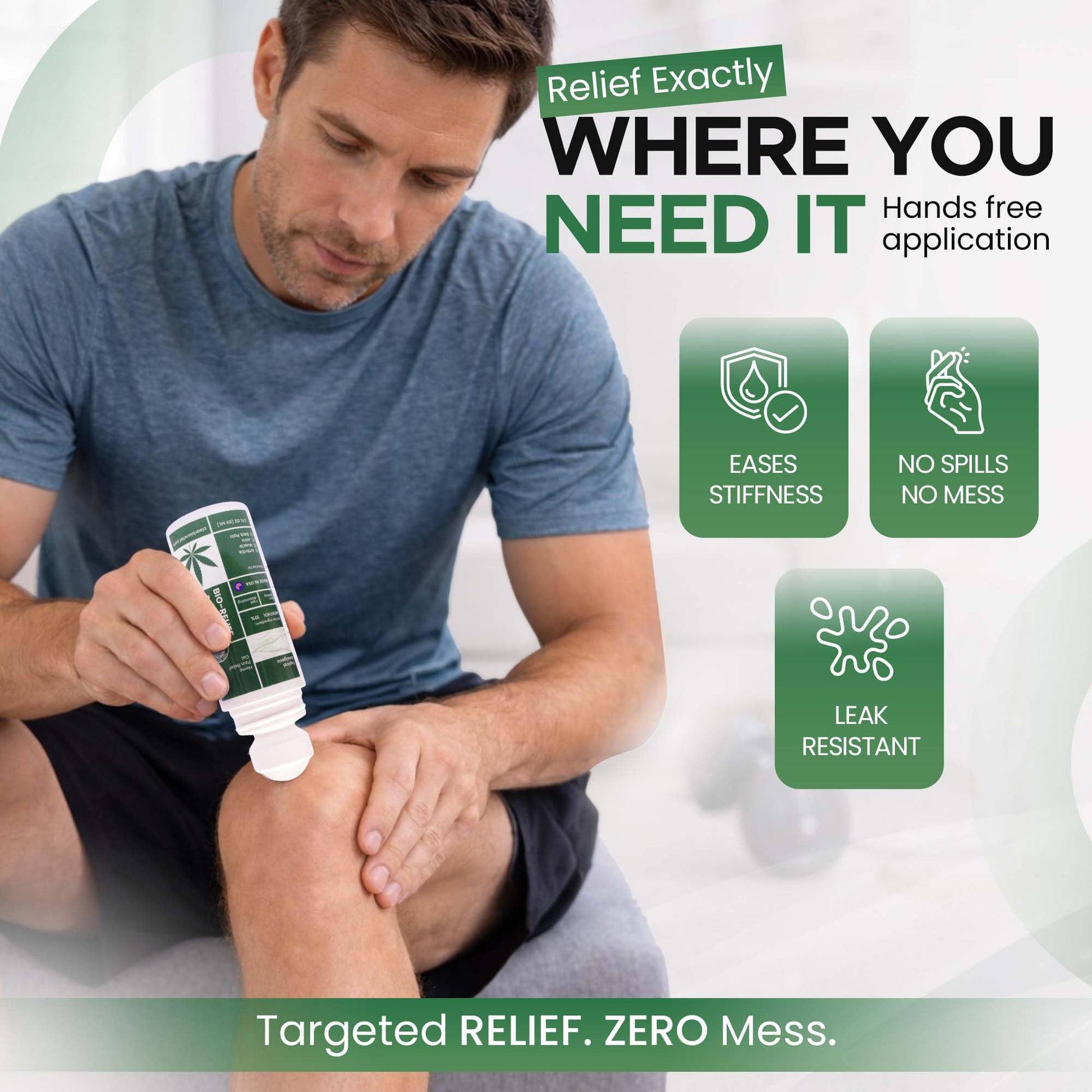 BIO-RELIEF Fast-Acting Hemp Pain Relief Roll On - Highly Effective, Cool & Topical Pain Relief Extra Strength for Arthritis, Muscle, Joint & Back – Easy Roll On Maximum Strength Scientific Solutions Global Au supplements