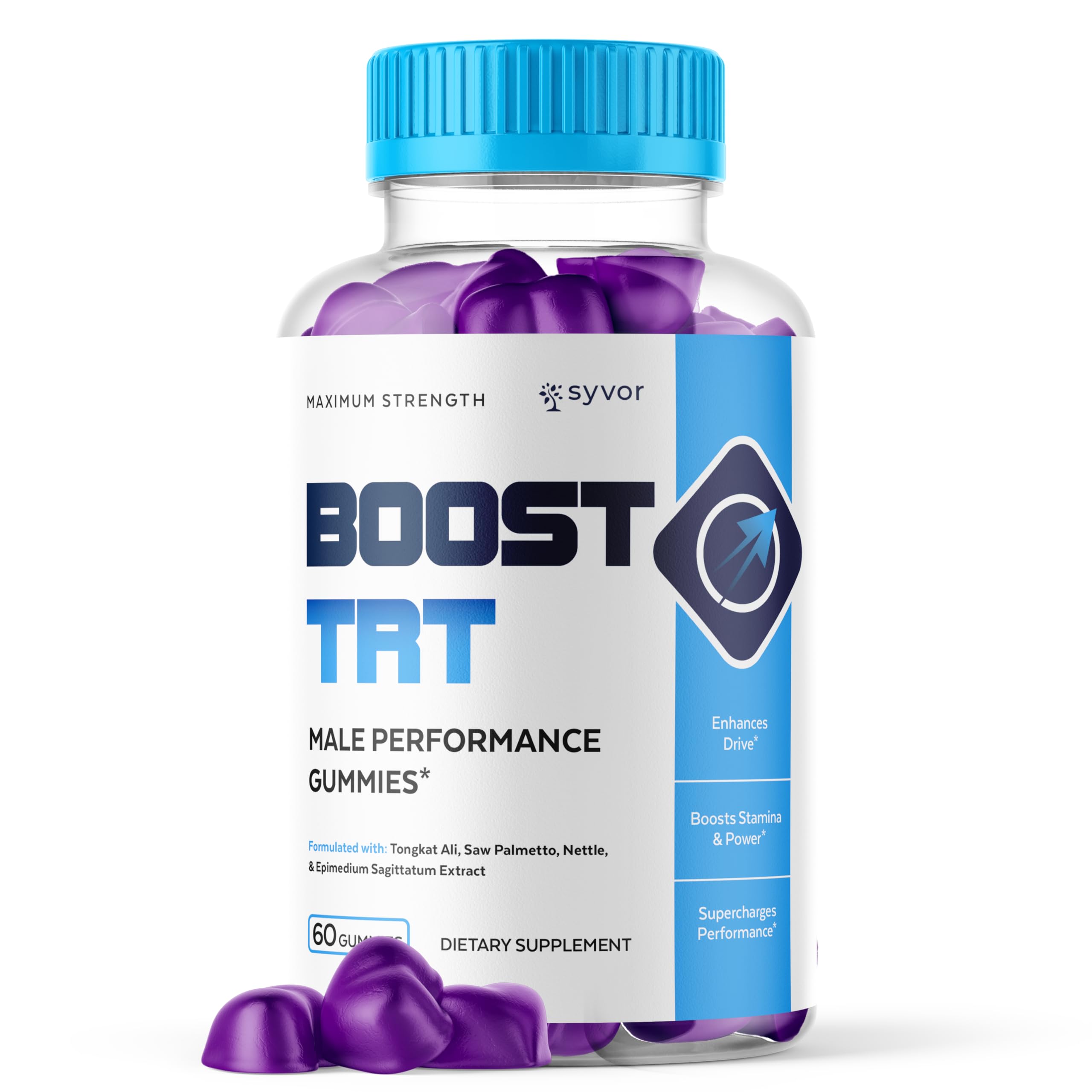 Boost TRT Gummies for Men, Official Boost TRT Male Performance Gummys with Natural Ingredients, Advanced BoostTRT Men's Gummy Supplement with Maximum Strength Premium Vitamins (60 Gummies) Syvor Au supplements
