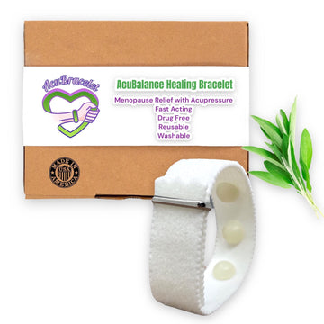 Menopause Multi Symptom Relief Bracelet-Clary Sage Scented Adjustable Acupressure Band- Reduces Hot