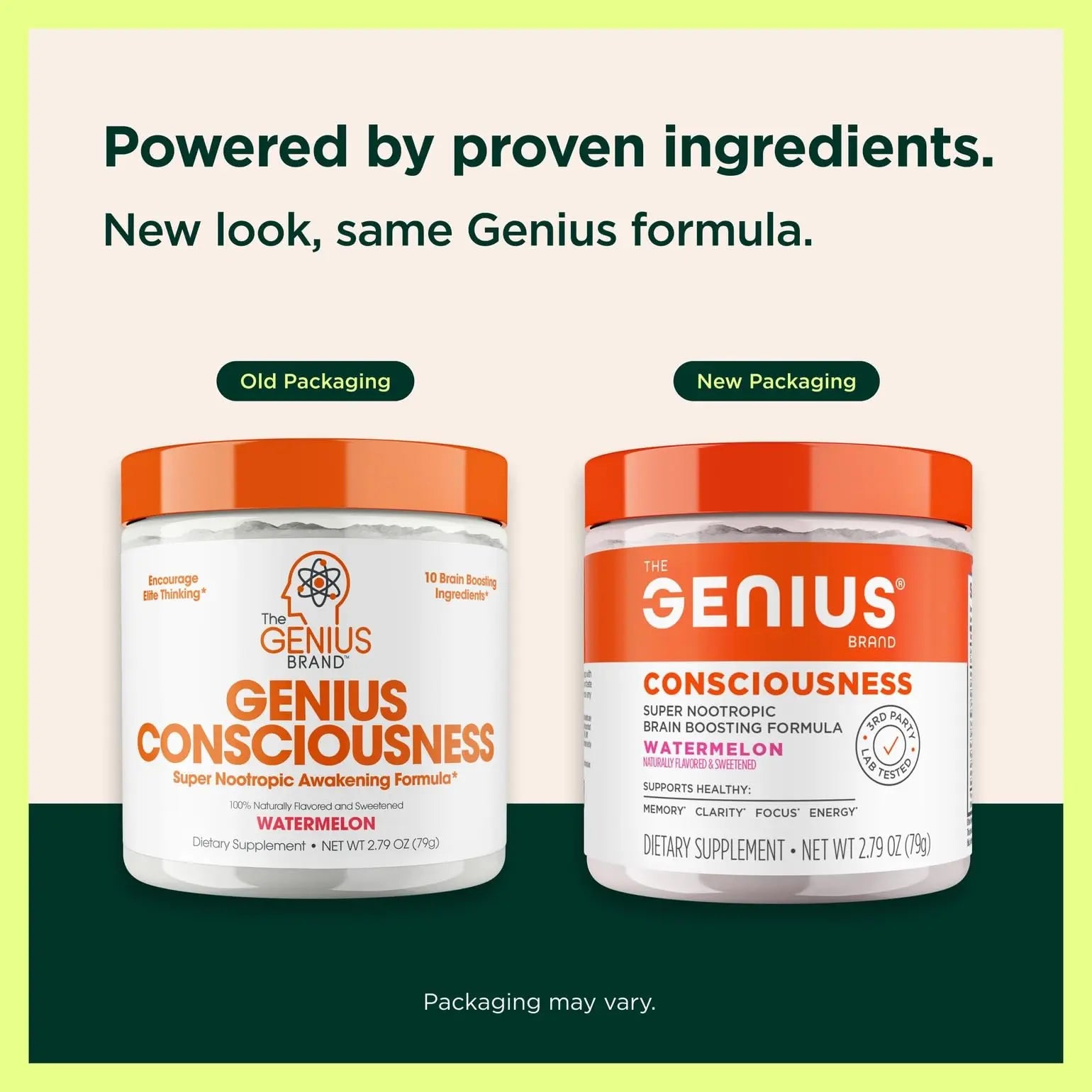Genius Consciousness - Premium Nootropic Powder for Focus, Memory & Mental Clarity - AlphaSize, NeuroFactor, Lion’s Mane & Dynamine - Natural Brain Booster for Studying, Work & Creativity – Watermelon The Genius Brand Au supplements