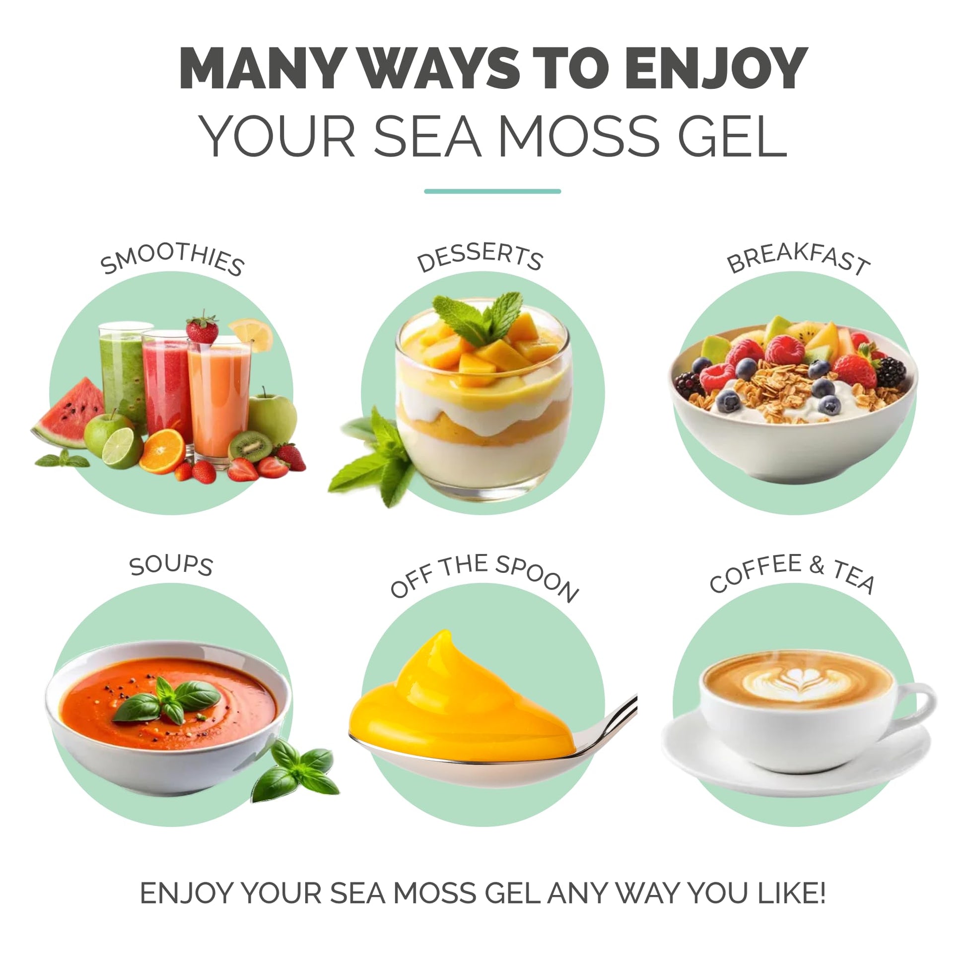 EverSmith Organics - Wildcrafted Irish Sea Moss Gel | Made in USA | Rich in Vitamins & Minerals | Sea Moss Gel Raw | Nutritional Supplement | Mango Pineapple (1 Jar) EverSmith Organics Au supplements