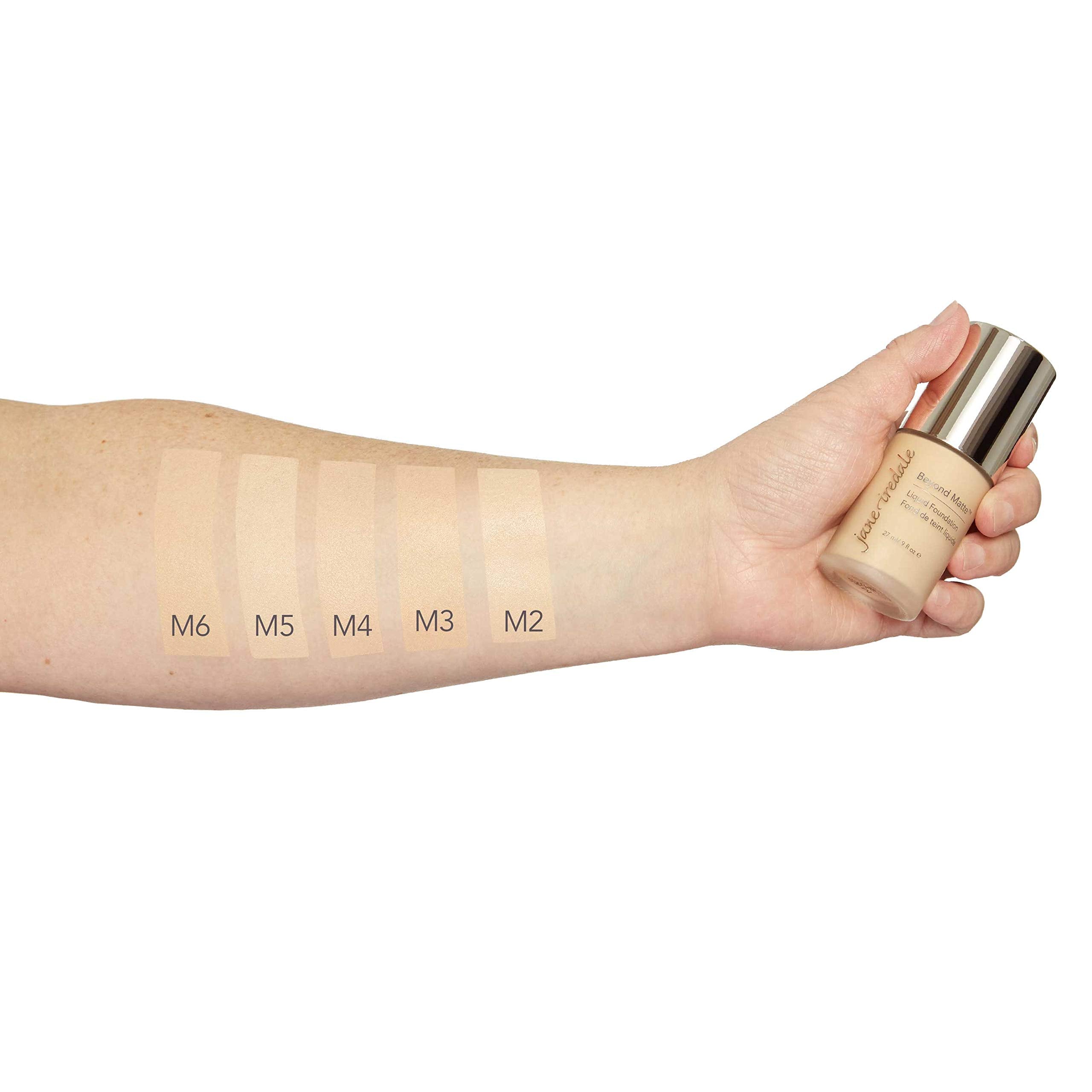 jane iredale Beyond Matte 3-in-1 Liquid Foundation, Long-wear, Buildable Coverage, Vegan, Clean, Cruelty Free, Semi Matte Finish, M6 jane iredale Au supplements