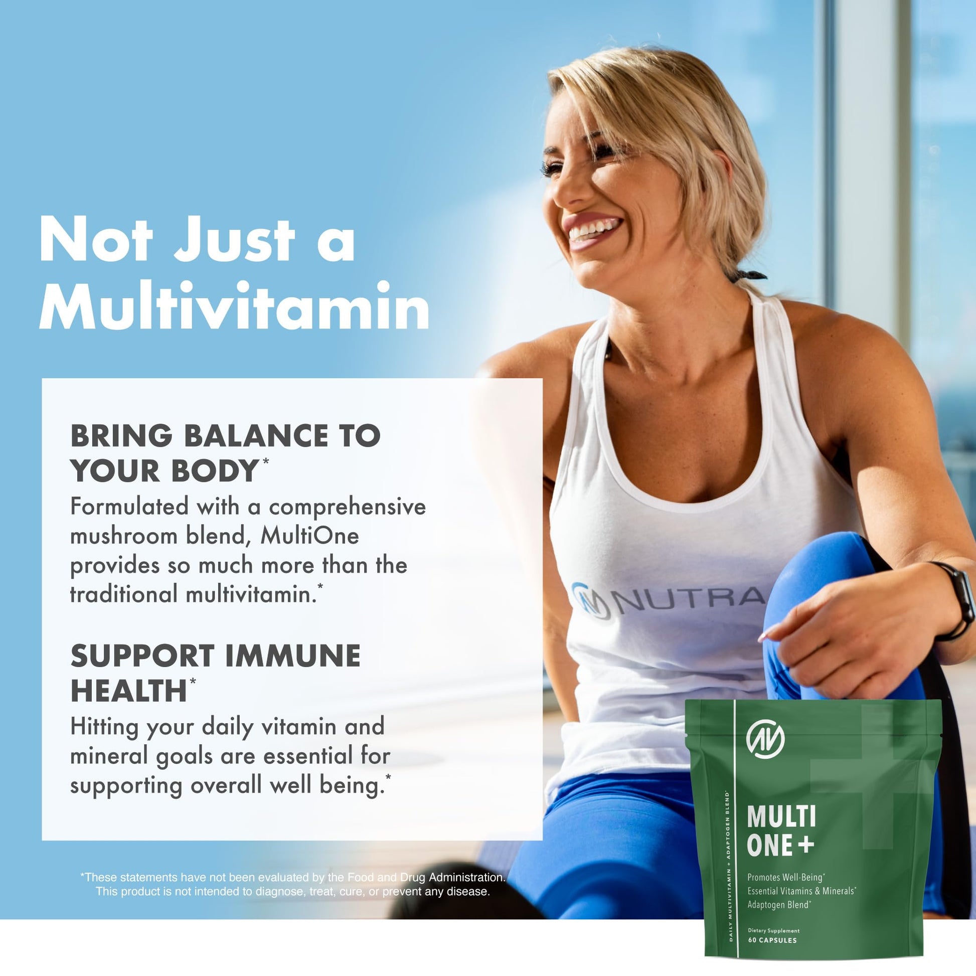 MultiOne Men & Women’s Daily Multivitamin - Essential Nutrients and Minerals for Optimal Health (60 Capsules) NutraOne Au supplements