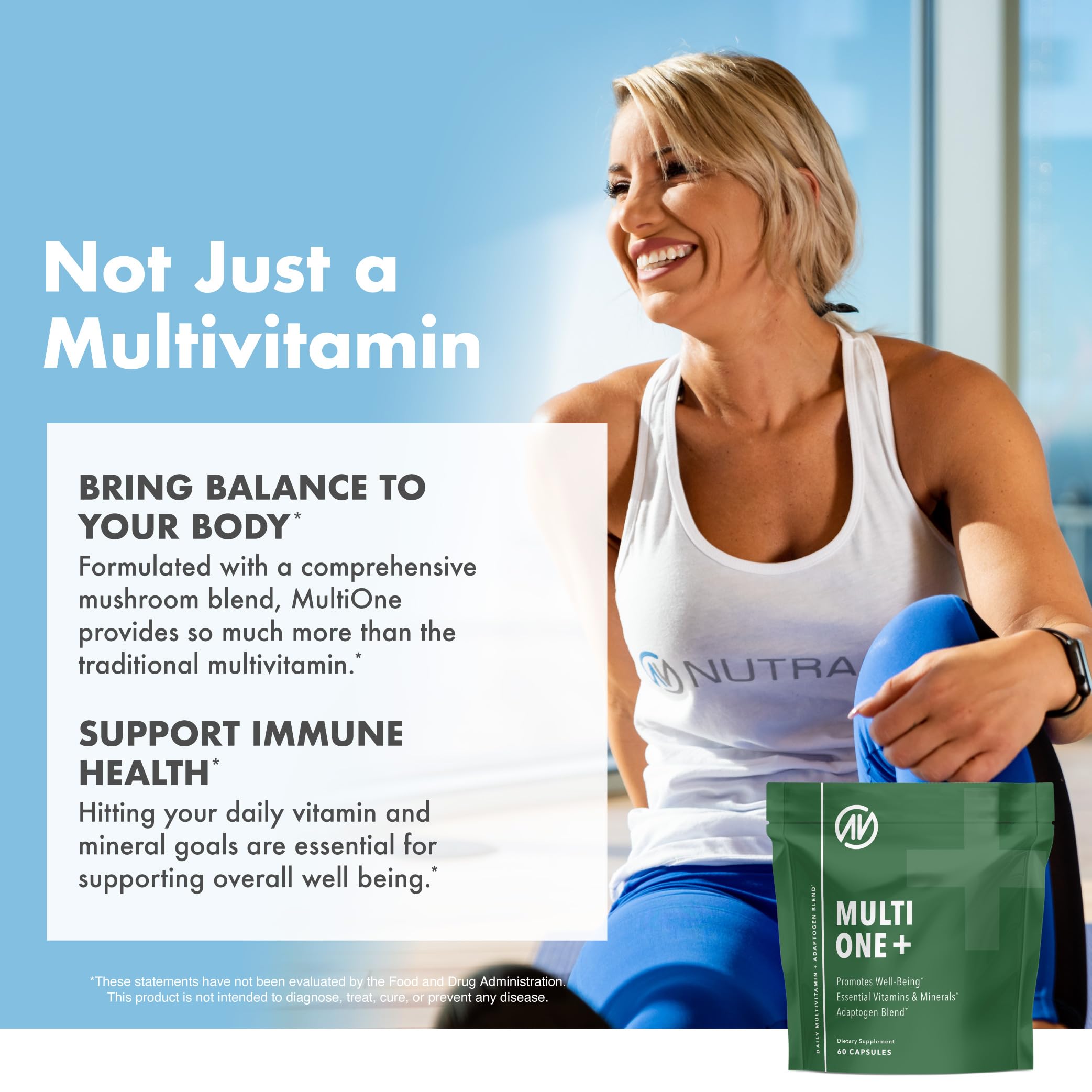MultiOne Men & Women’s Daily Multivitamin - Essential Nutrients and Minerals for Optimal Health (60 Capsules) NutraOne Au supplements