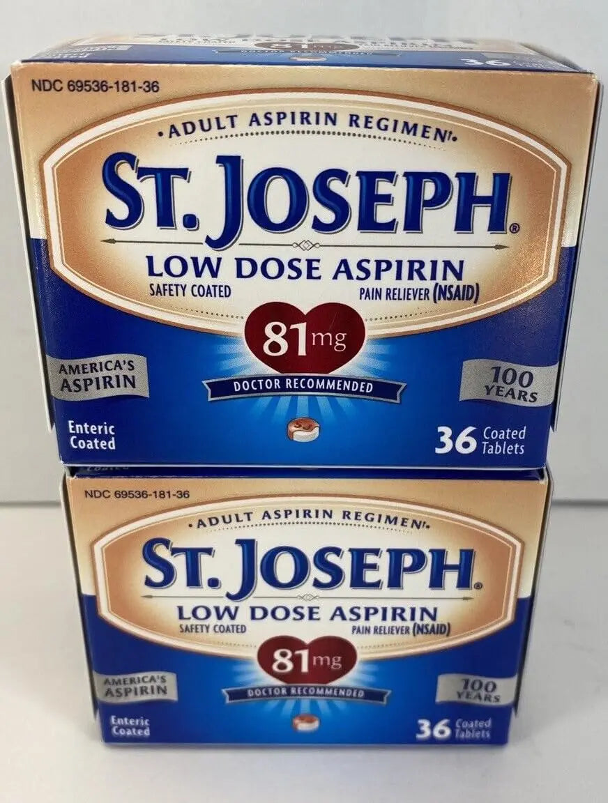 St. Joseph Pain Reliever, 81 mg, Enteric Coated Tablets, 36 ct. St. Joseph Au supplements