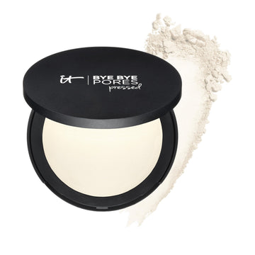 IT Cosmetics Bye Bye Pores Pressed Finishing Powder - Universal Translucent Shade - Contains Anti-Aging Peptides, Hydrolyzed Collagen & Antioxidants - 0.31 oz IT Cosmetics Au supplements