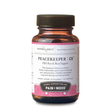 Herbalogic - Peacekeeper CX Herb Capsules - Reduces PMS Related Mood Swings - Reduces Cramps & Pain Associated with Monthly Periods - Contains Turmeric & Corydalis - 30 Cap Count Herbalogic Au supplements