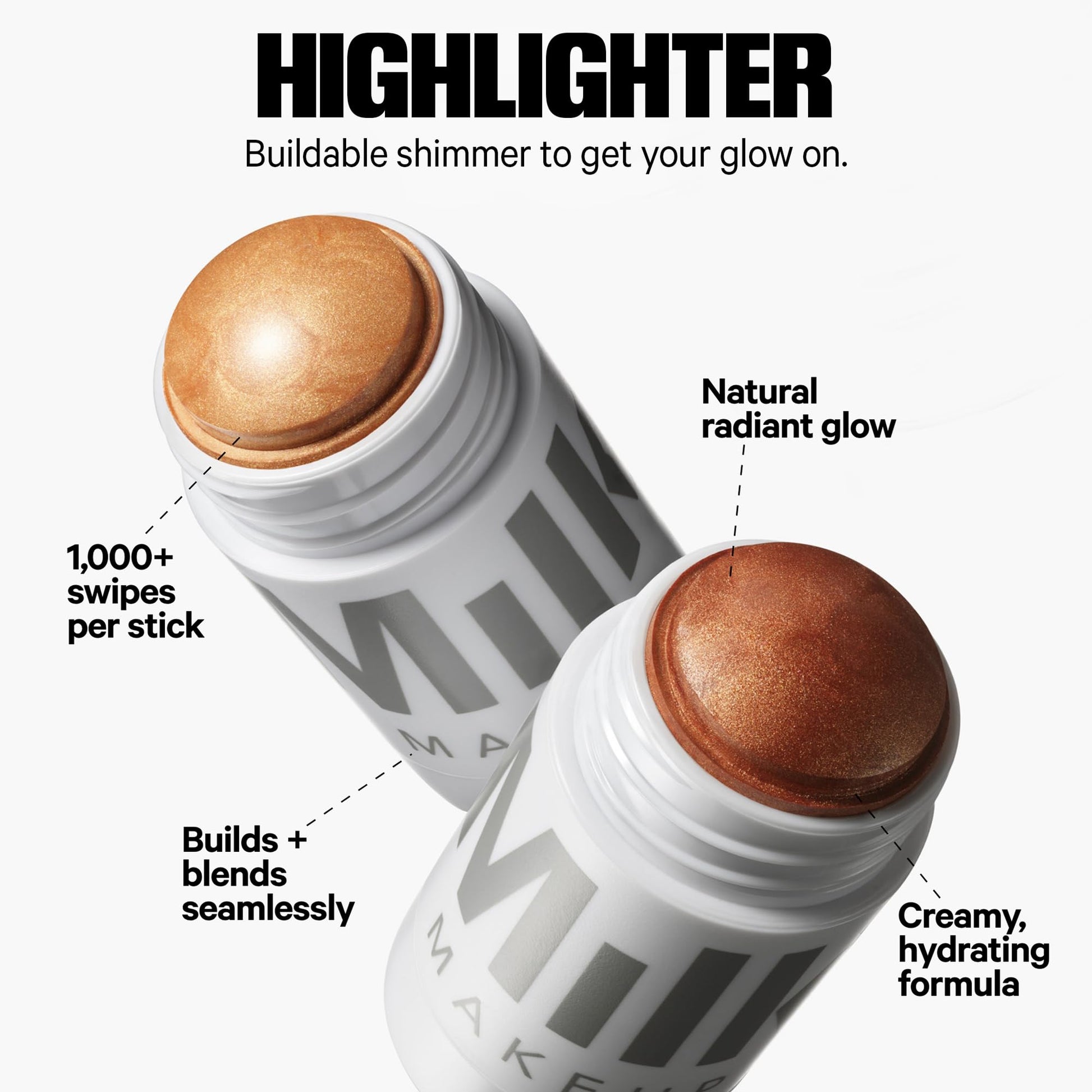 Milk Makeup Bronzer, Blush + Highlighter Set – Bronzer in Baked .19oz, Multi-Use Cream Blush + Lip Color in Werk (Dusty Rose) .21oz and Highlighter Stick in Lit (Champagne) .21oz – Hydrating Formulas Milk Makeup Au supplements