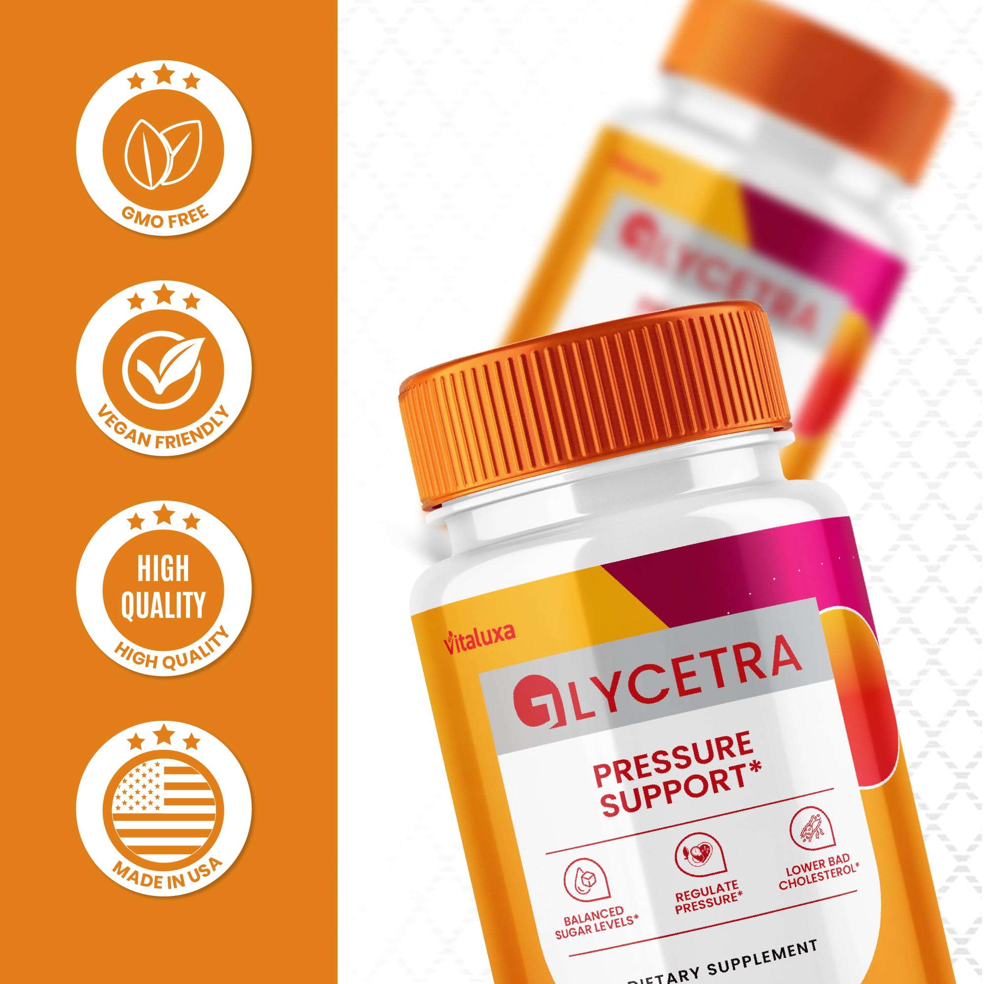 (2 Pack) Glycetra Capsules, Glycetra Blood Support Supplement Advanced Formula Premium Blend All Natural Balance Flow, Glicetra Pills Maximum Strength Glycogen Support Health Wellness Review (120 Ct) Vitaluxa Au supplements