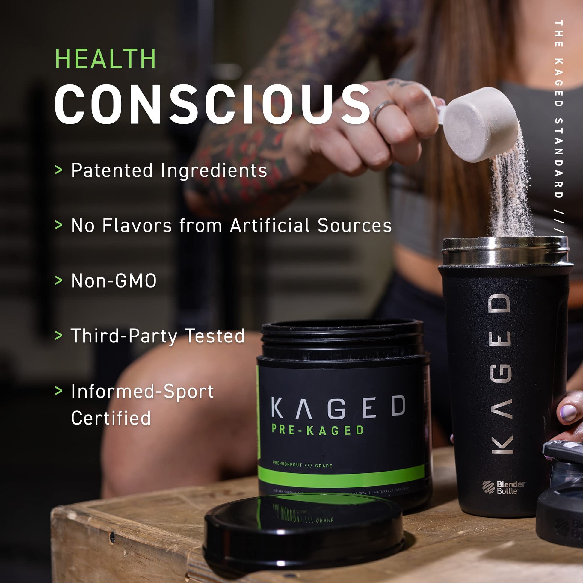 Kaged Original Pre Workout Powder | Berry Blast | Pre-Kaged | Formulated with Creatine Kaged Au supplements