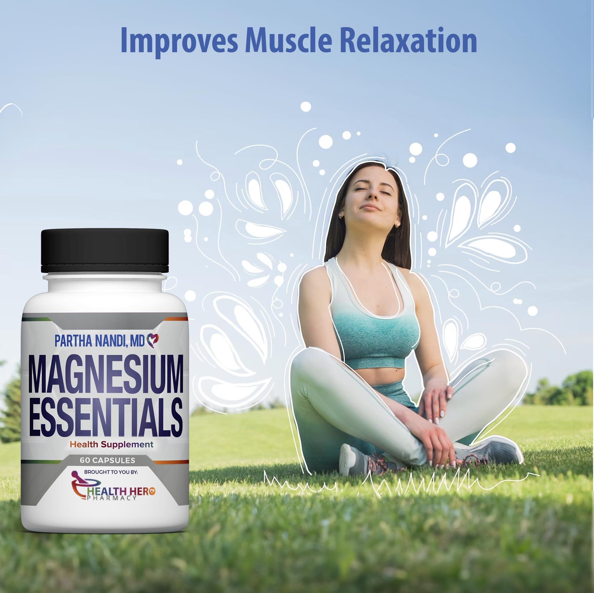Triple Magnesium Citrate, Malate & Glycinate Complex Supplement – Supports Sleep, Stress, Muscle, Nerve & Heart Health – Advanced High-Absorption Formula – 235mg – 60 Capsules Partha Nandi, MD Au supplements