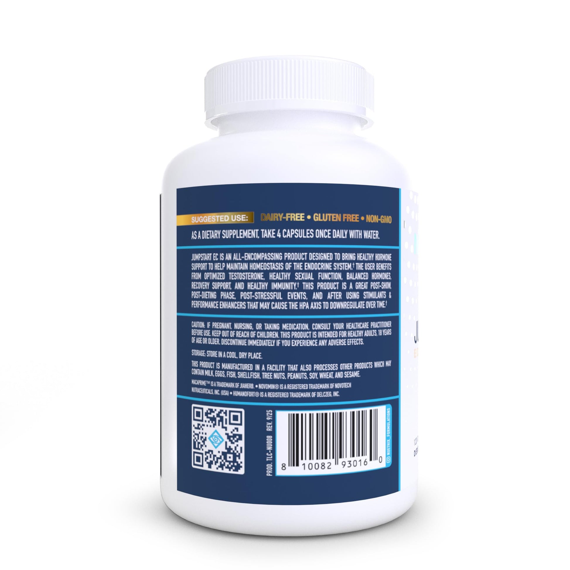 NuEthix Formulations Jumpstart EC, Endocrine System Homeostasis Dietary Supplement, 120 Capsules NuEthix Formulations Au supplements