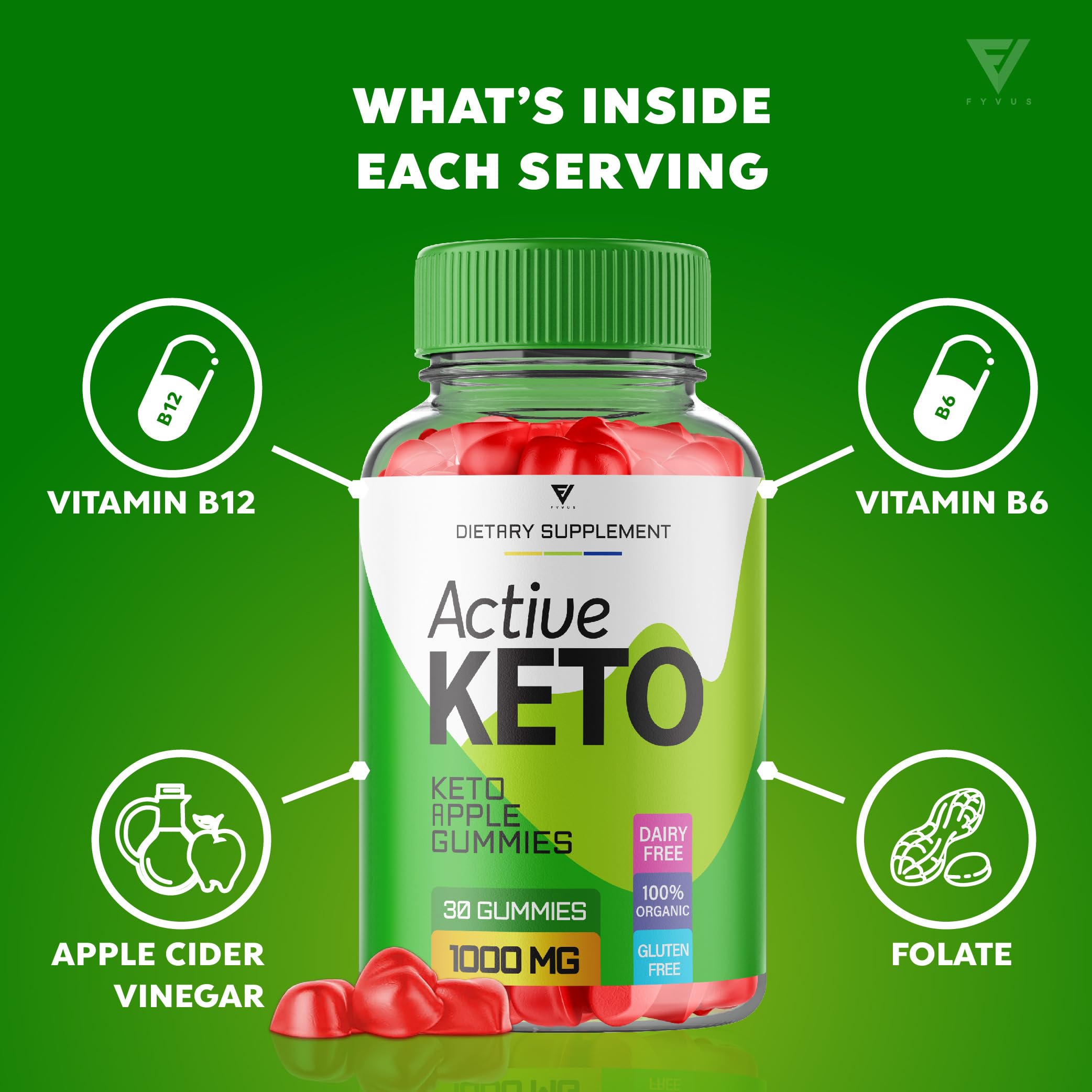 (3 Pack) Active Keto Gummies for Weight Loss Active Keto ACV Gummies Advanced Fyvus Au supplements