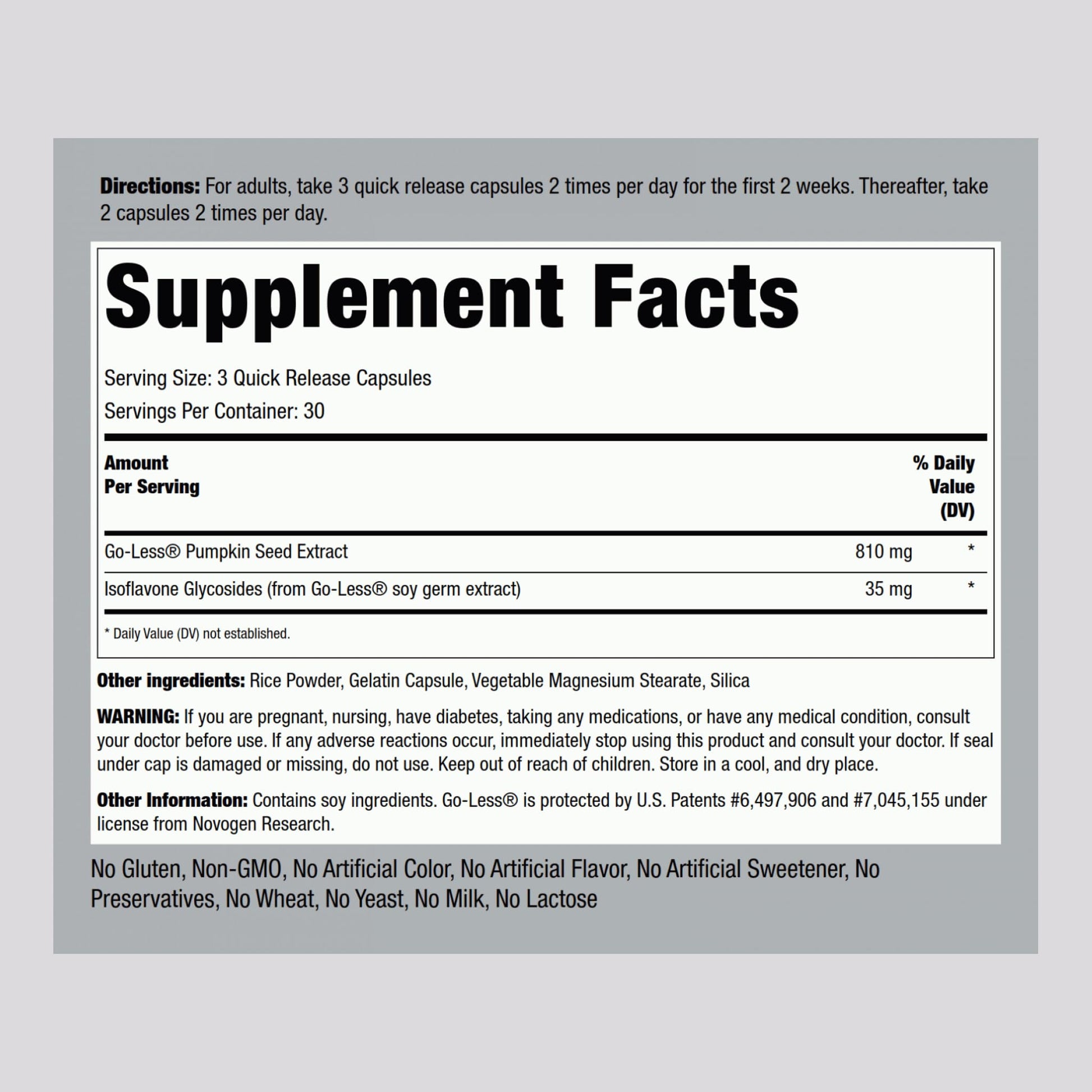 Piping Rock Bladder Control Pills for Women and Men | 90 Capsules | Maximum Strength Formula | Pumpkin Seed Extract | Non-GMO, Gluten Free Supplement Piping Rock Au supplements