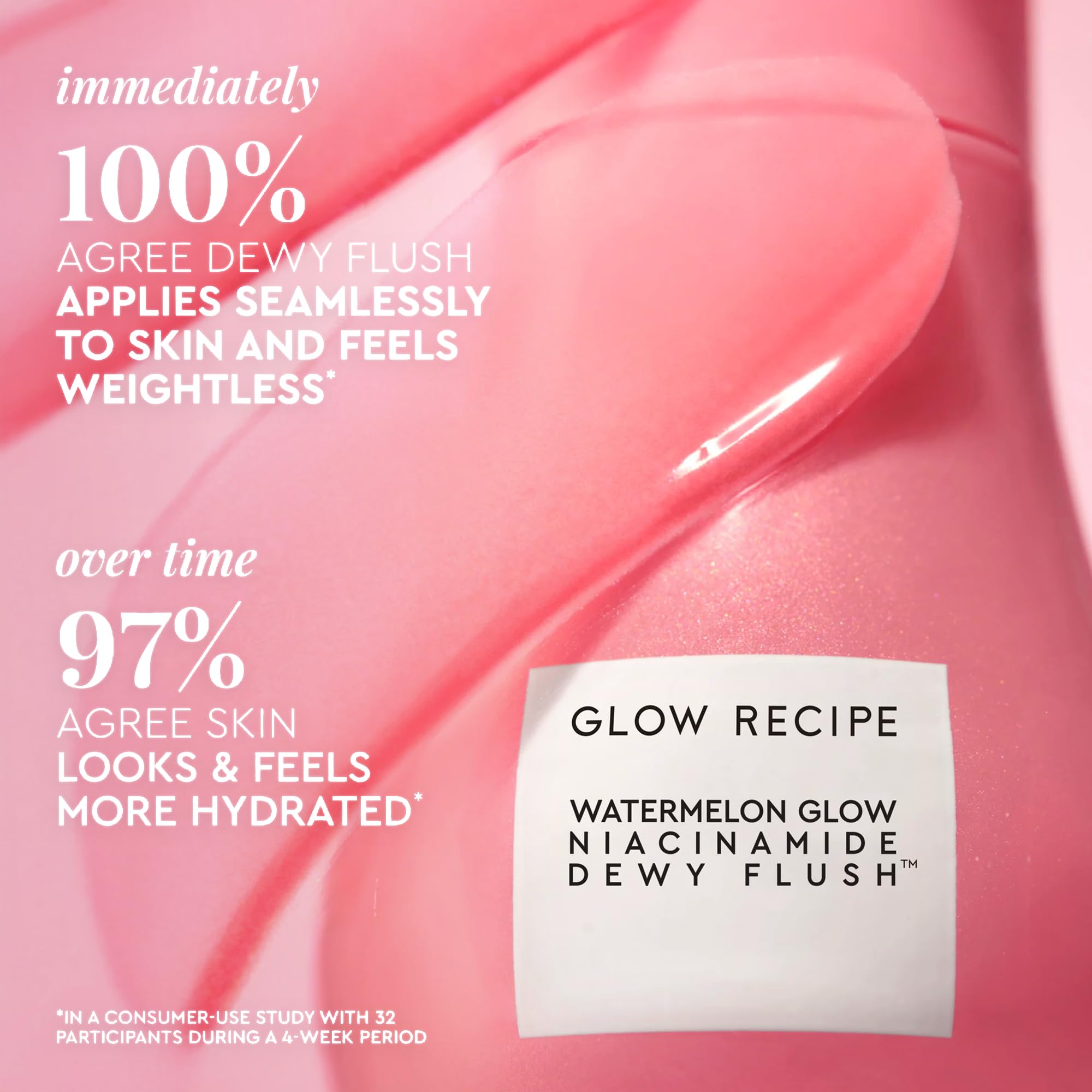 Glow Recipe Niacinamide Dewy Flush Tinted Liquid Blush Serum - Glowy Blush for Cheeks to Smooth, Hydrate & Brighten - Liquid Korean Makeup with Buildable Soft Pink Tint - Watermelon Flush (0.4 oz) Glow Recipe Au supplements