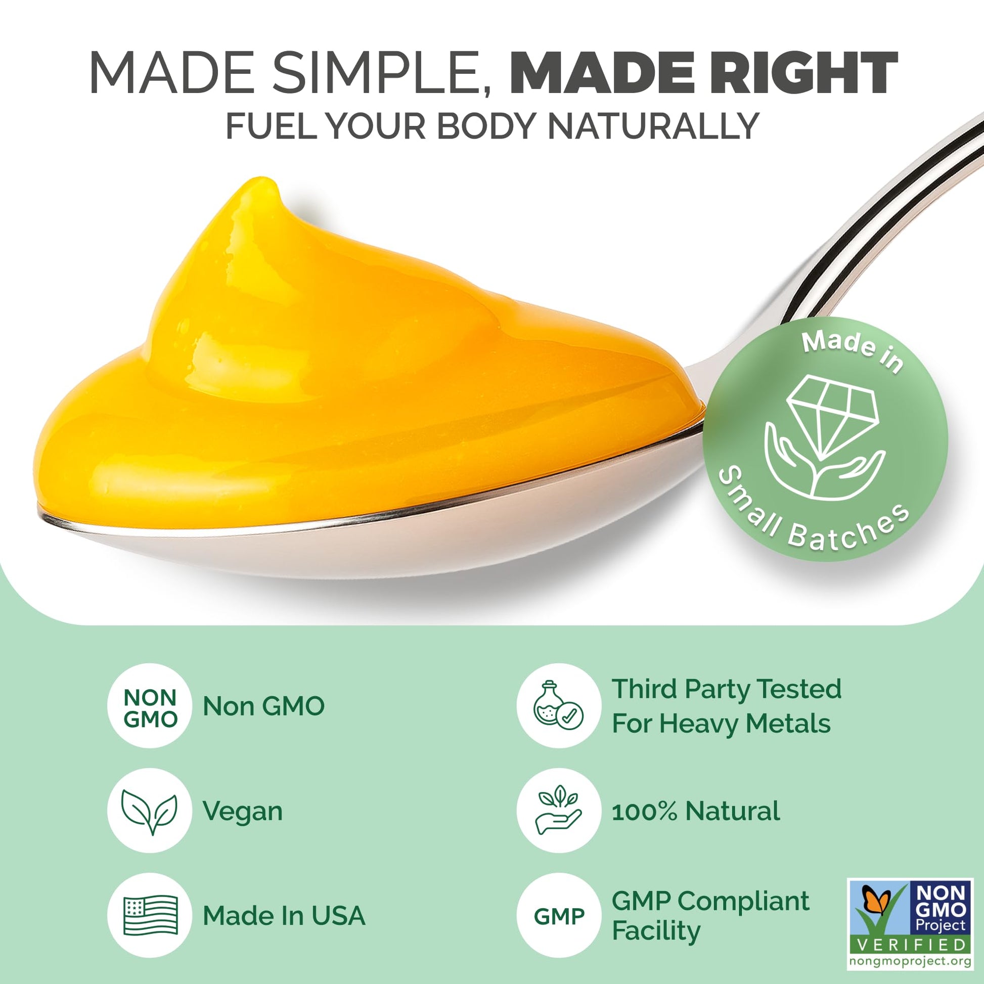 EverSmith Organics - Wildcrafted Irish Sea Moss Gel | Made in USA | Rich in Vitamins & Minerals | Sea Moss Gel Raw | Nutritional Supplement | Mango Pineapple (1 Jar) EverSmith Organics Au supplements