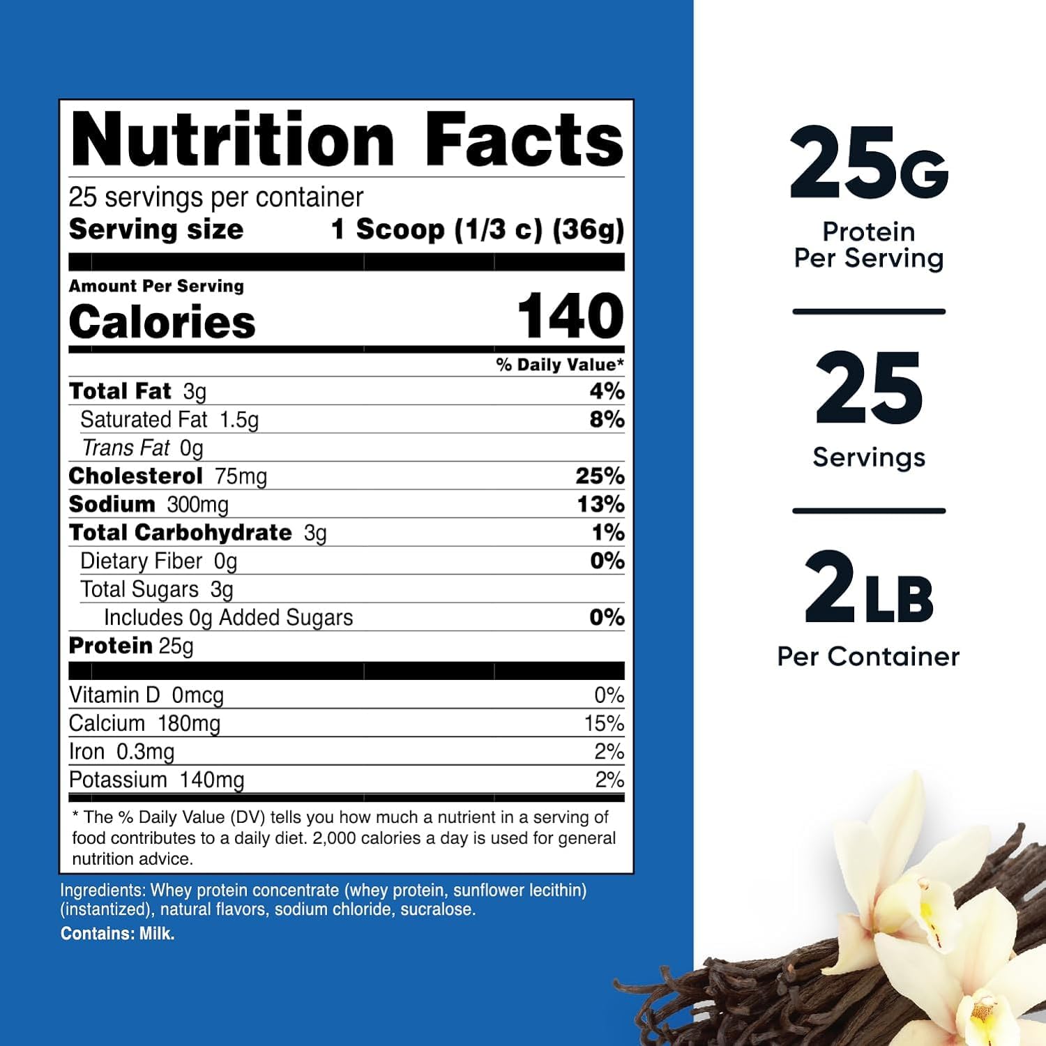 Nutricost Whey Protein Concentrate (Vanilla) 2LBS Nutricost Au supplements