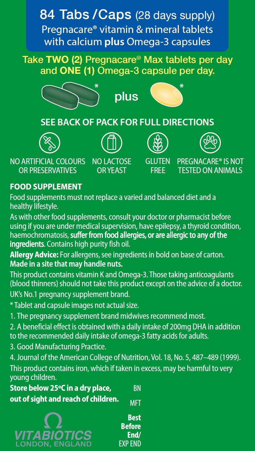 Pregnacare Max, White, 84 Count (Pack of 1) Pregnacare Au supplements