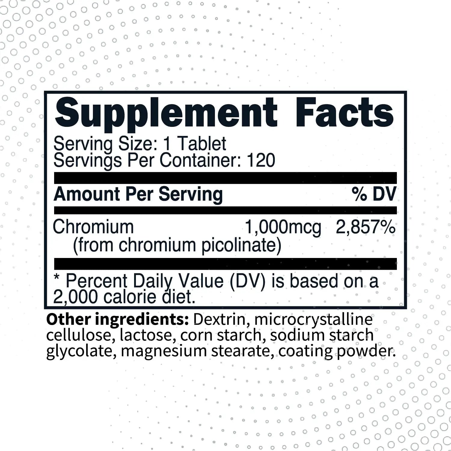 Type Zero Clean Chromium Picolinate Tablets (120 Servings, 1,000 MCG Per Serving) - Non-GMO, Gluten Free Type Zero Au supplements