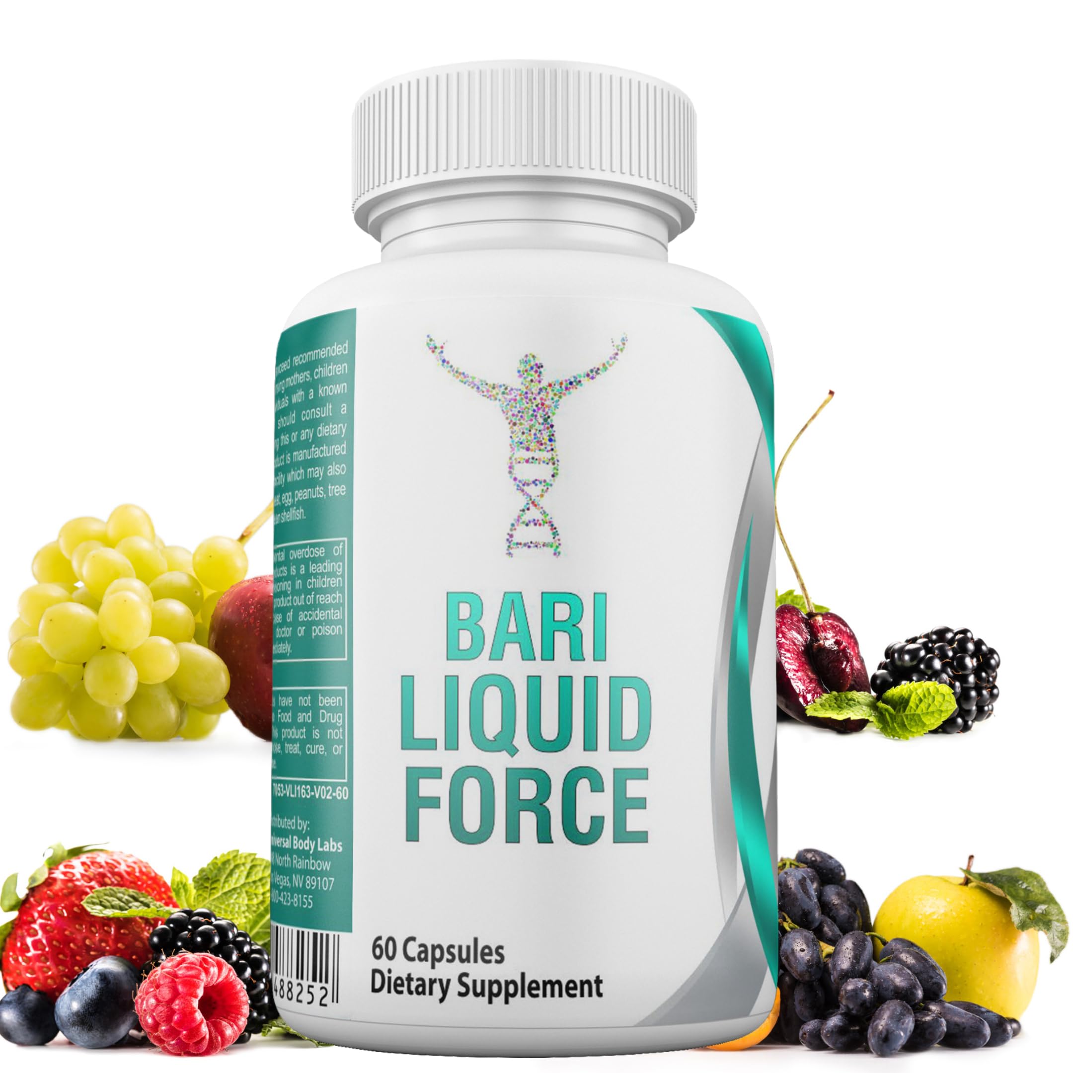 Gastric Bypass Vitamins with Iron Plus 42 Super Fruits & Vegetables for Post Bariatric Surgery Must Haves, Quick-Dissolve Gel Caps Universal Body Labs Au supplements