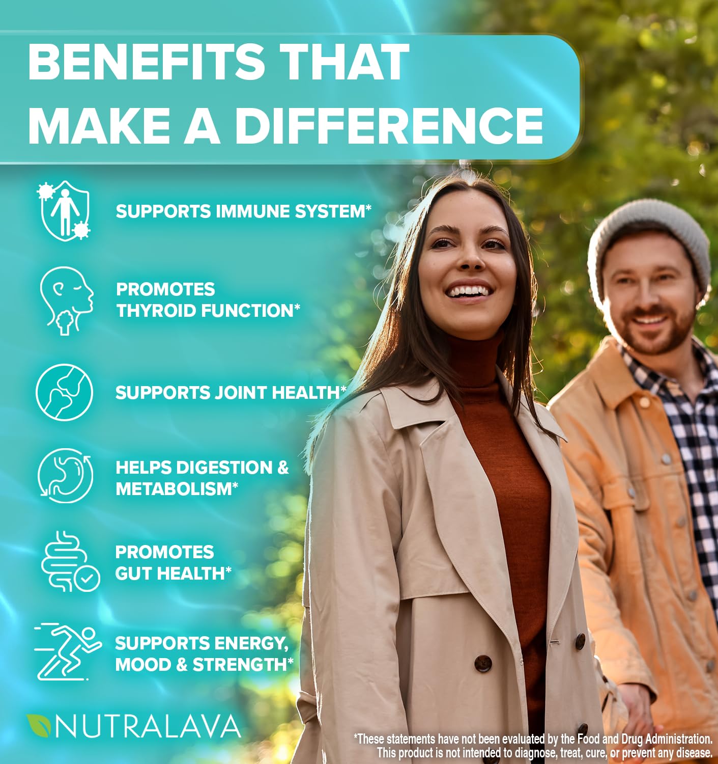 NUTRALAVA Sea Moss Pills, All-in-One Blend with Irish Sea Moss Black Seed Oil Ashwagandha, Sea Moss Capsules for Women and Men - Gluten-Free, Non-GMO, 60 Capsules NUTRALAVA Au supplements
