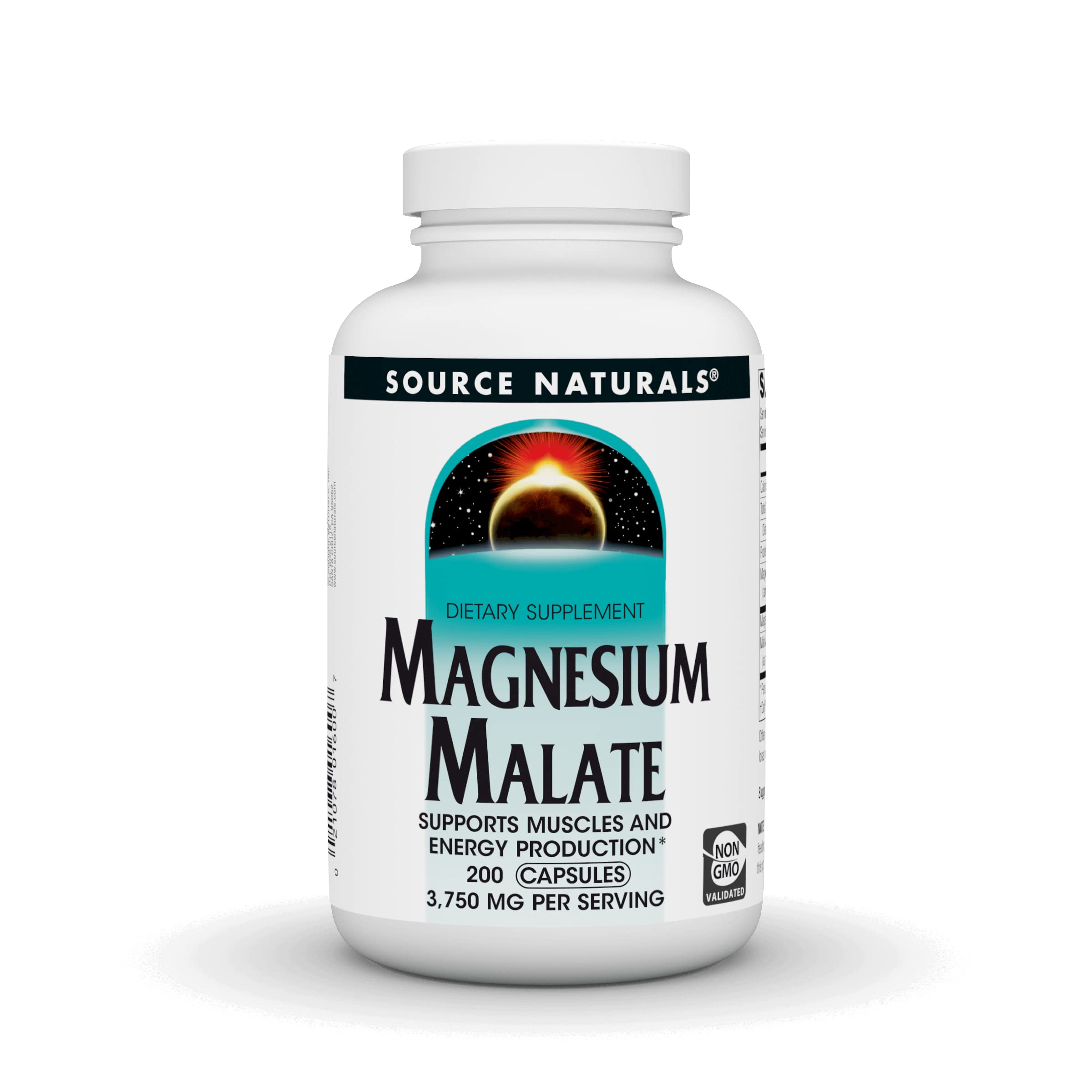 Source Naturals Magnesium Malate, Magnesium Malic Acid Supplement, Non GMO, 3750 MG Source Naturals Au supplements
