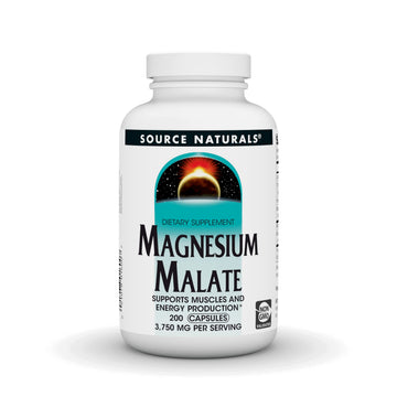 Source Naturals Magnesium Malate, Magnesium Malic Acid Supplement, Non GMO, 3750 MG Source Naturals Au supplements