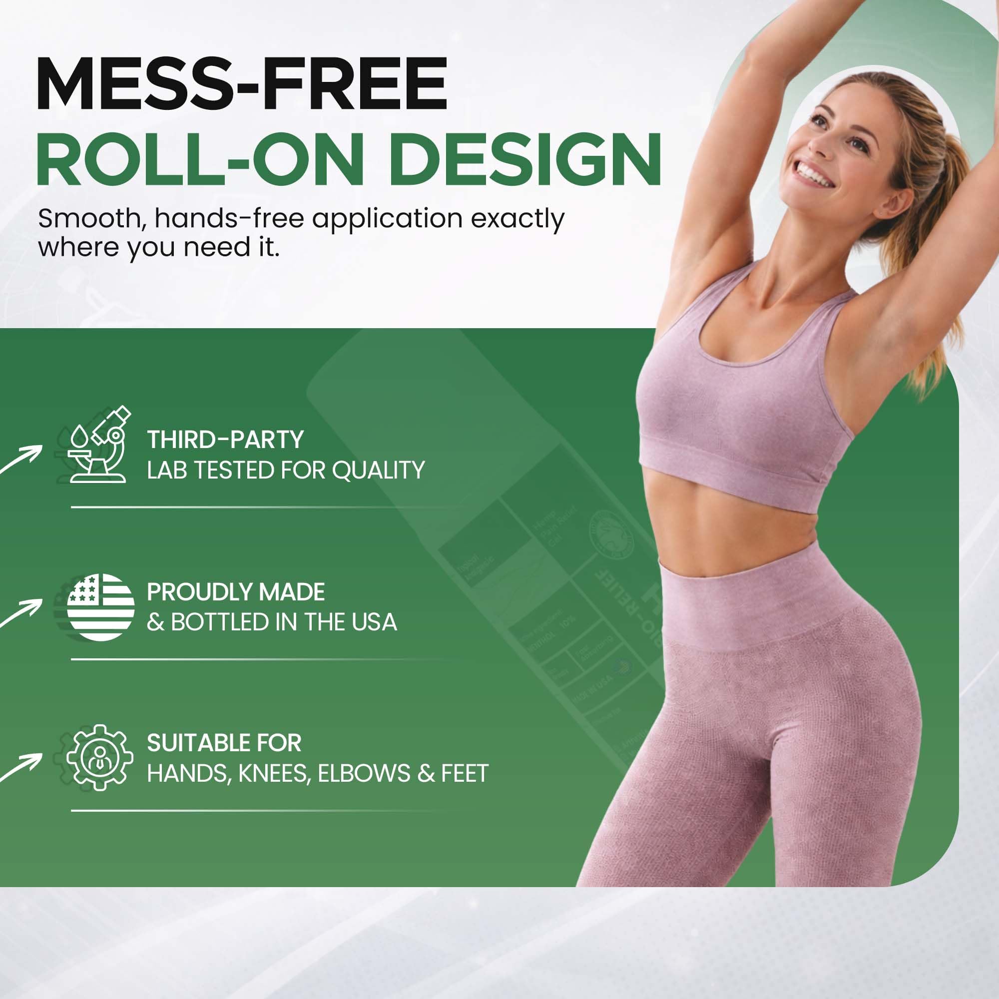 BIO-RELIEF Fast-Acting Hemp Pain Relief Roll On - Highly Effective, Cool & Topical Pain Relief Extra Strength for Arthritis, Muscle, Joint & Back – Easy Roll On Maximum Strength Scientific Solutions Global Au supplements