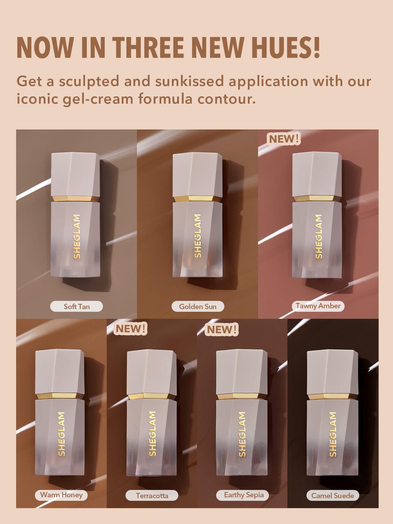 SHEGLAM Sun Sculpt Liquid Contour Stick Long Lasting Cream Bronzer Makeup-Warm Honey SHEGLAM Au supplements
