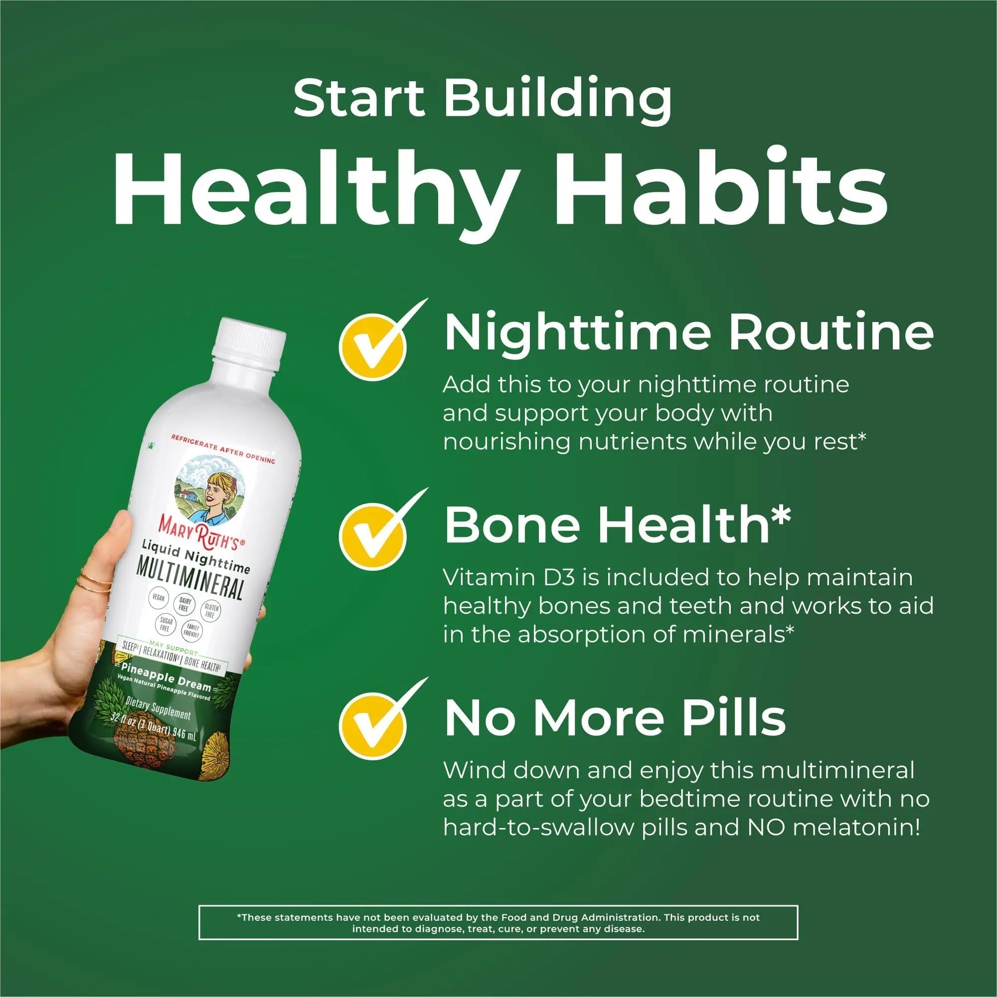 MaryRuth's Multivitamin Gummies for Women (Cherry & Raspberry) & Liquid Nighttime Multimineral (Pineapple) | Clean Label Project Verified MARYRUTH'S Au supplements