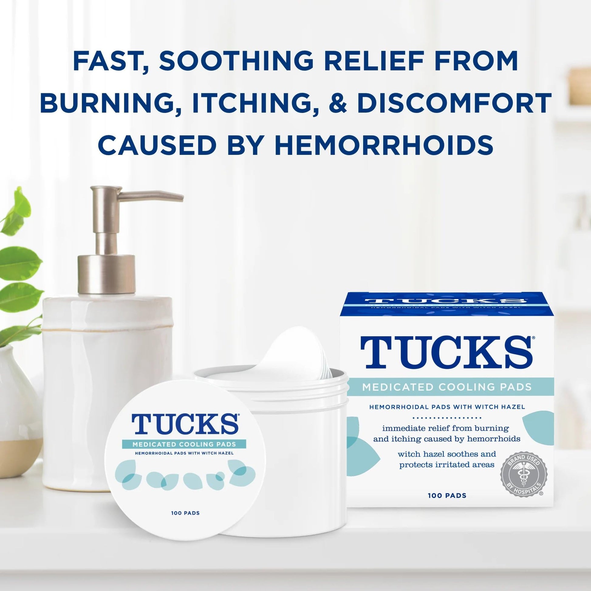 TUCKS Medicated Cooling Pads, 200 Count - Witch Hazel Pads for Sensitive Areas, Cleanse and Protect from Irritation TUCKS Au supplements