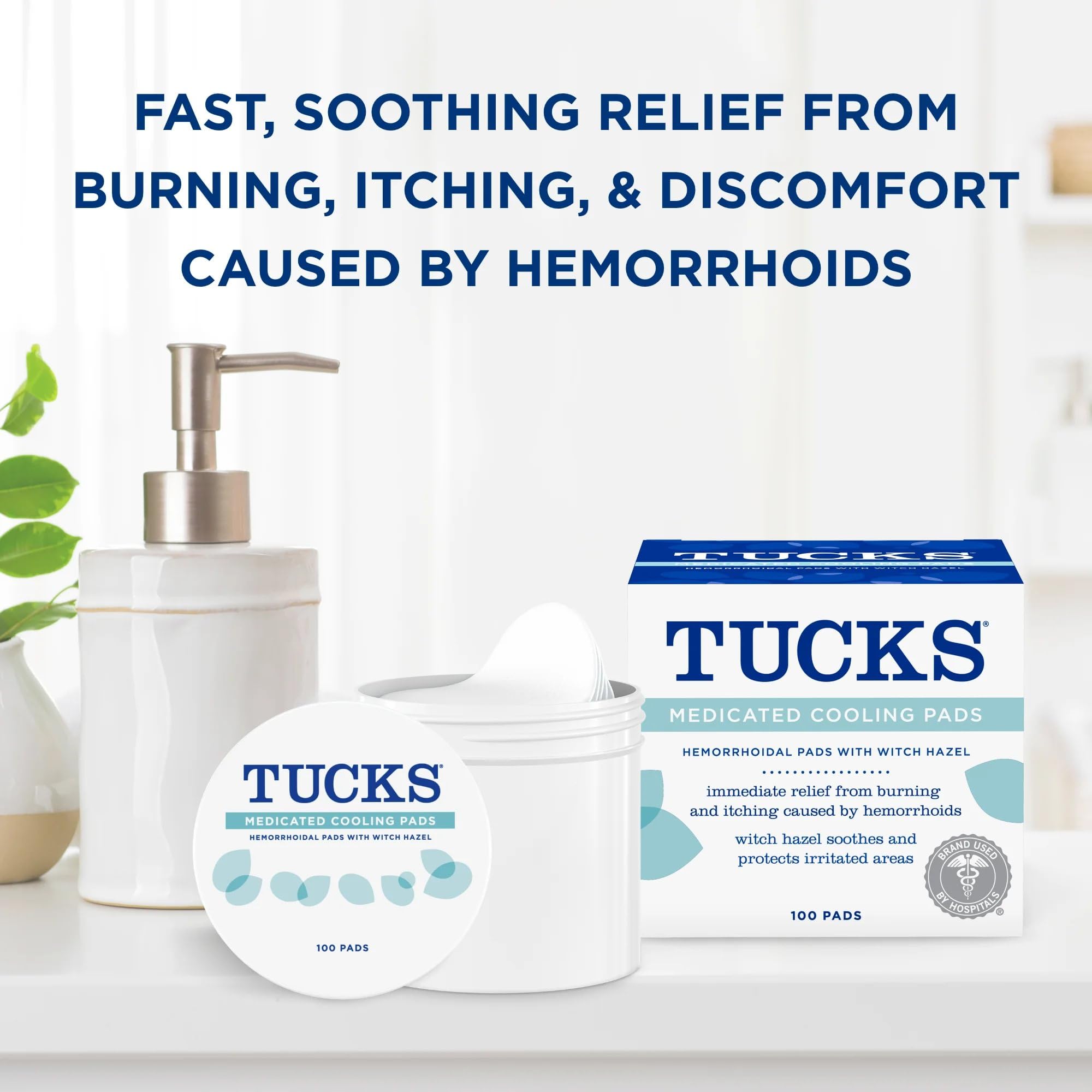 TUCKS Medicated Cooling Pads, 200 Count - Witch Hazel Pads for Sensitive Areas, Cleanse and Protect from Irritation TUCKS Au supplements