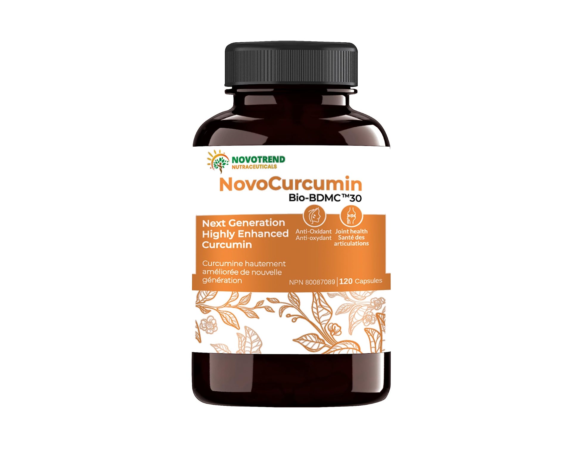 BIOBDMC NovoCurcumin-Next Generation Highly Enhanced Curcumin- 120 Capsules BIOBDMC Au supplements