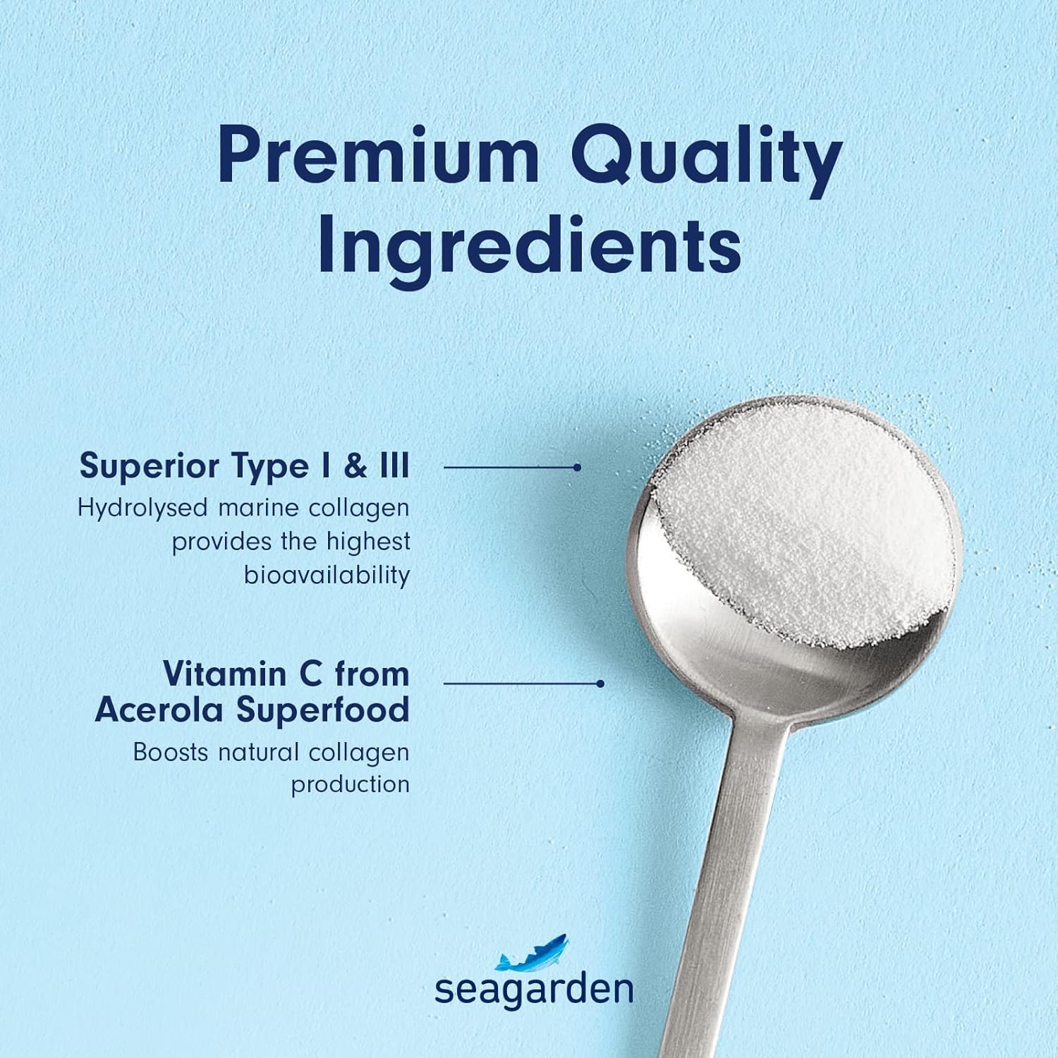Seagarden Marine Collagen Powder + Vitamin C | Collagen Peptides Powder (Type I & III) SEAGARDEN Au supplements