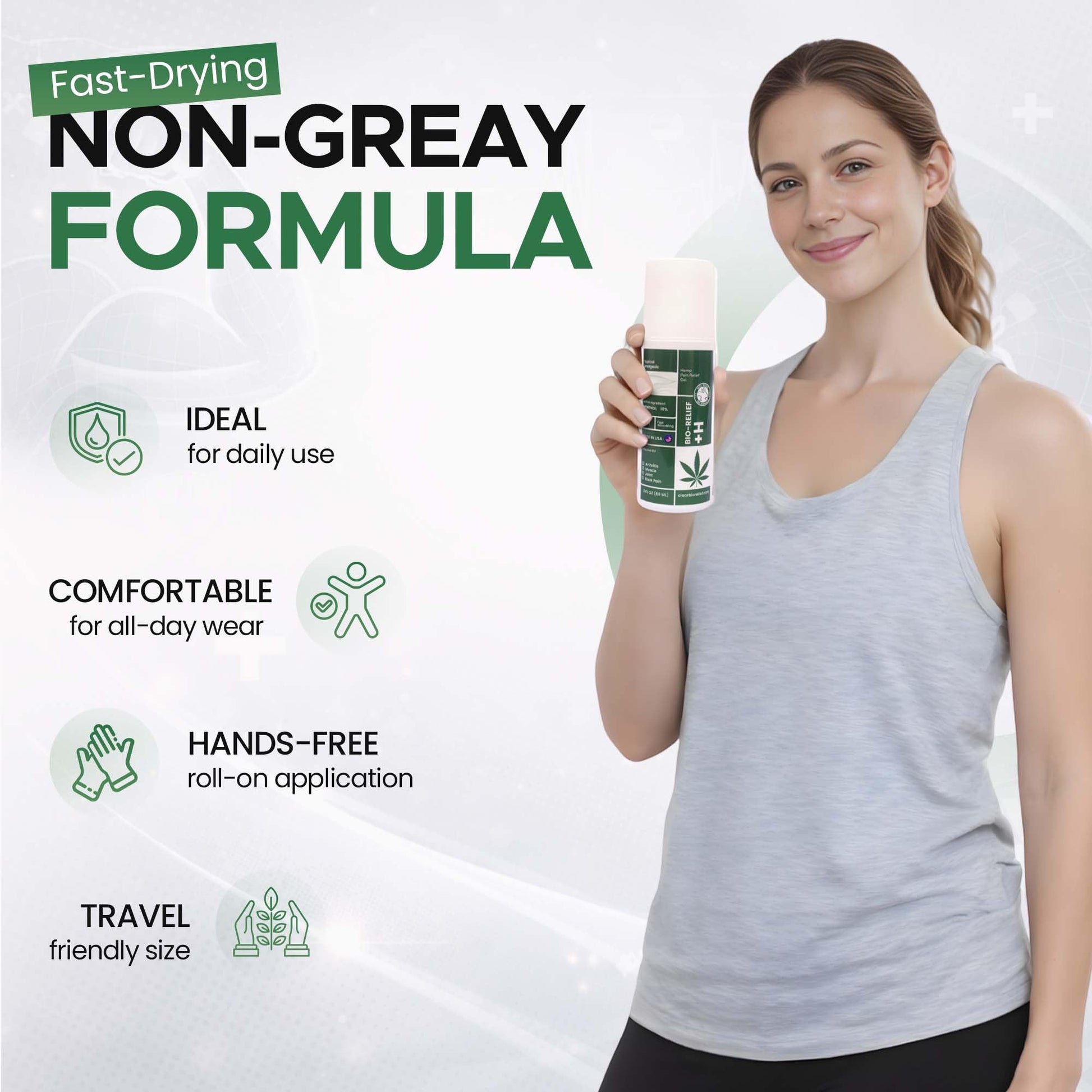 BIO-RELIEF Fast-Acting Hemp Pain Relief Roll On - Highly Effective, Cool & Topical Pain Relief Extra Strength for Arthritis, Muscle, Joint & Back – Easy Roll On Maximum Strength Scientific Solutions Global Au supplements