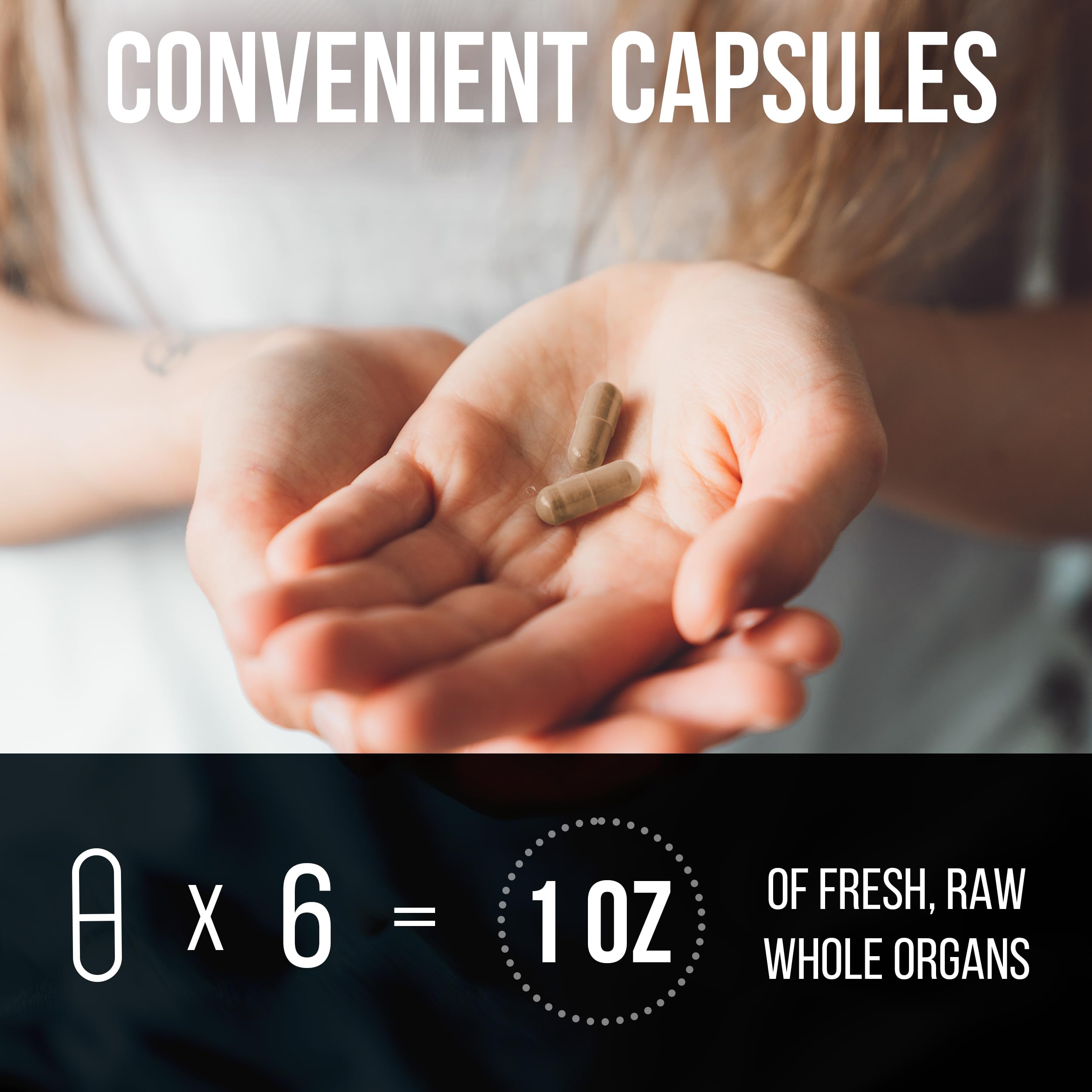 Beef Organ Supplement Complex - 10 Carnivore Grass Fed Proprietary Blend of Liver, Marrow, Brain, Thymus, Spleen, Kidney, Colostrum, Heart, Pancreas, Gallbladder - 180 Caps Carnivore Method Au supplements